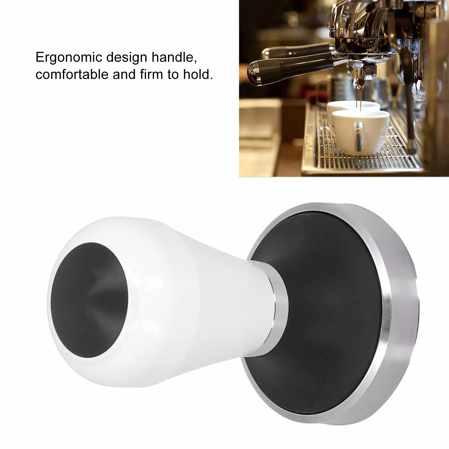 58,5 mm ubijak do kawy espresso, ręczna prasa do kawy, podstawa ubijaka do kawy młotek galwanizowana stal nierdzewna prasa do kawy mielonej