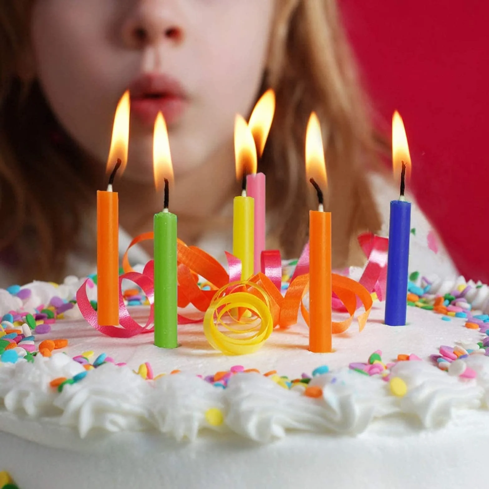 Candle 100 małych świec Dripless, świece do chimes, magii, społeczności, na urodziny, bankiet, rytuały, dekoracja imprezowa (10 kolorów), z wypalaniem bez pozostawiania śladów
