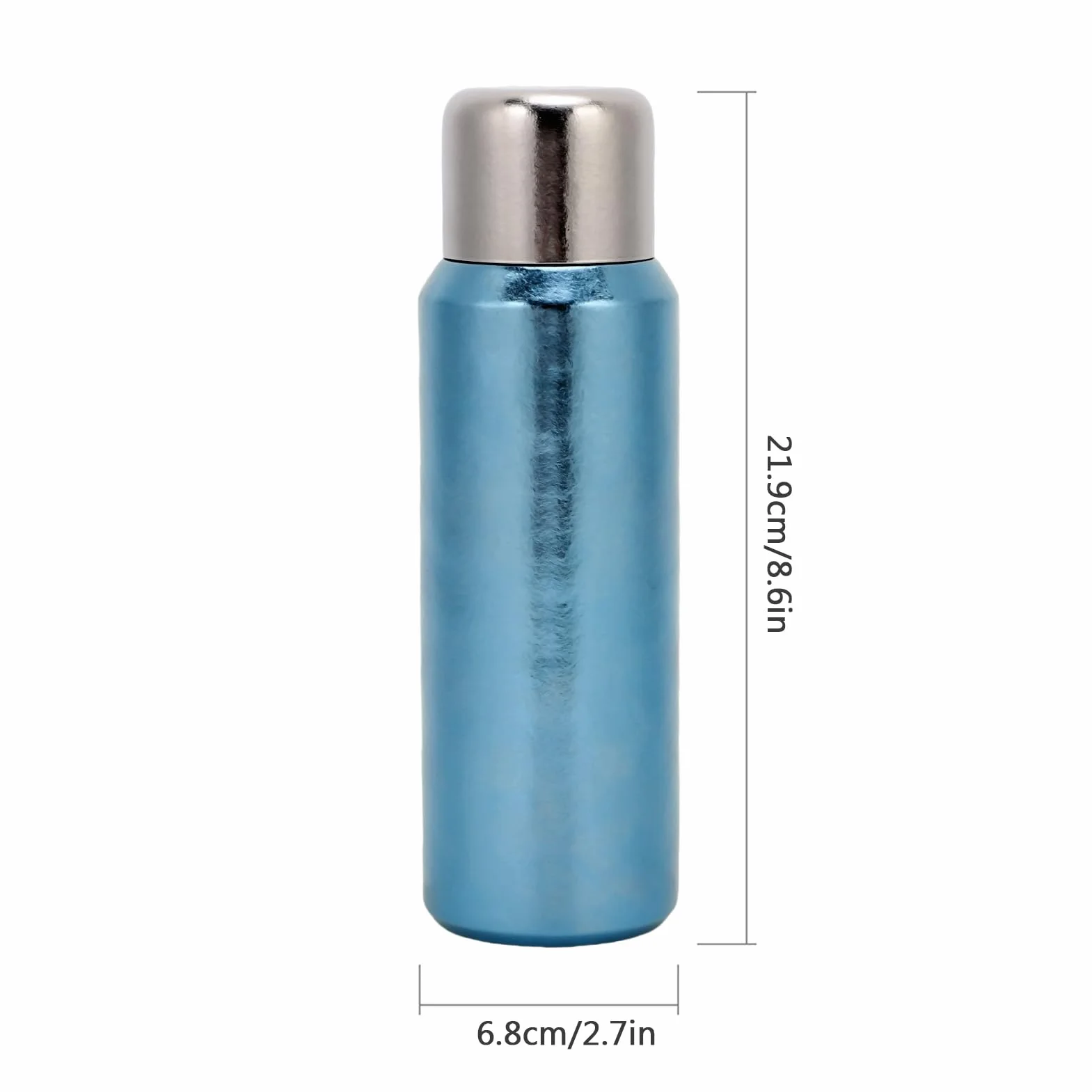 Butelka na wodę Pure Ti 500 Ml Izolowana, Szczelna Termos, Podwójna ścianka Próżniowego Zaparzacza do Herbaty z Namagnesowanym Kubkiem, Lekka Butelka na wodę Wielokrotnego Użytku do Podróży