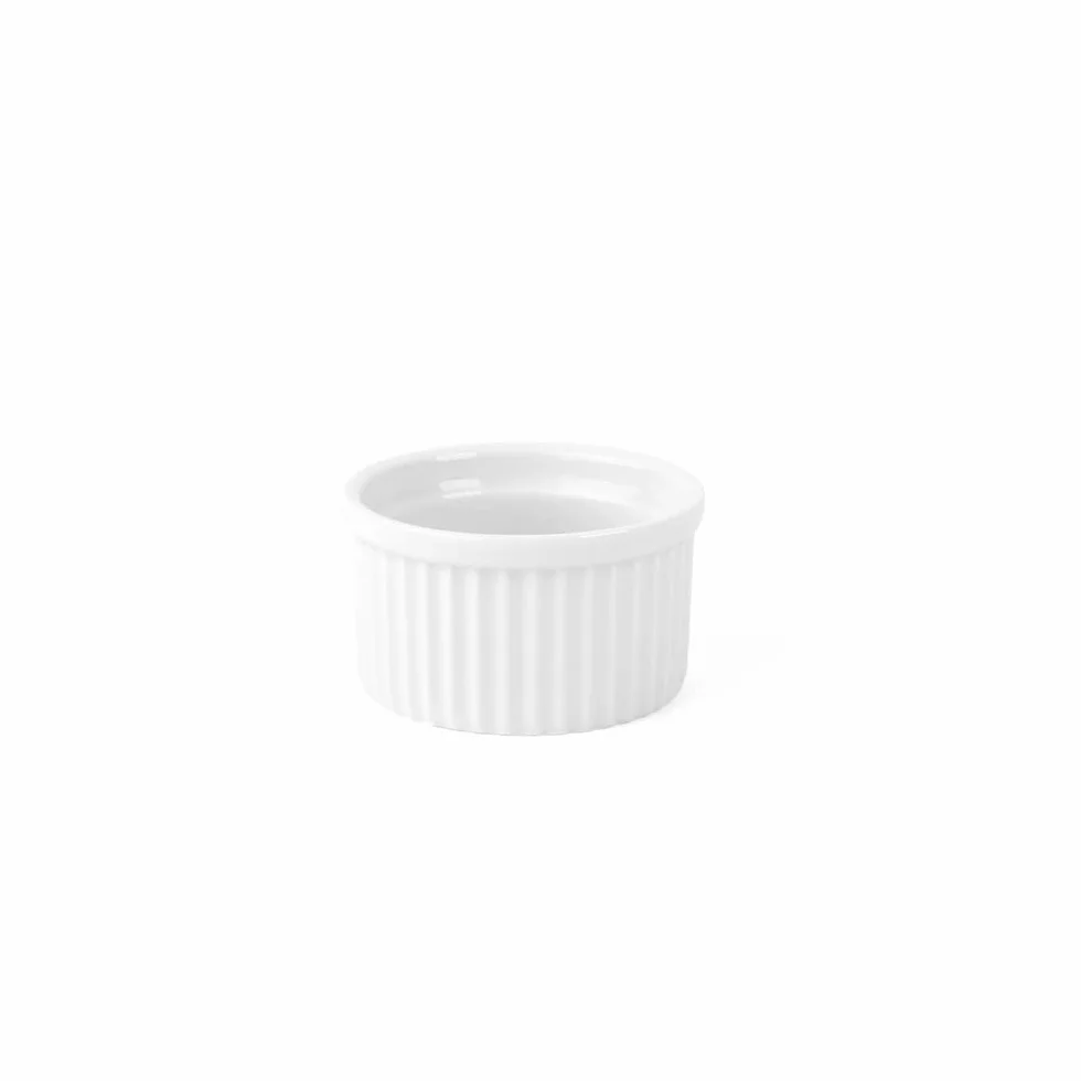 Holst Porzellan RA 2036 forma do pasztetek, pufa i rama 8 cm, biała, 8 x 8 x 4,5 cm, 6 sztuk
