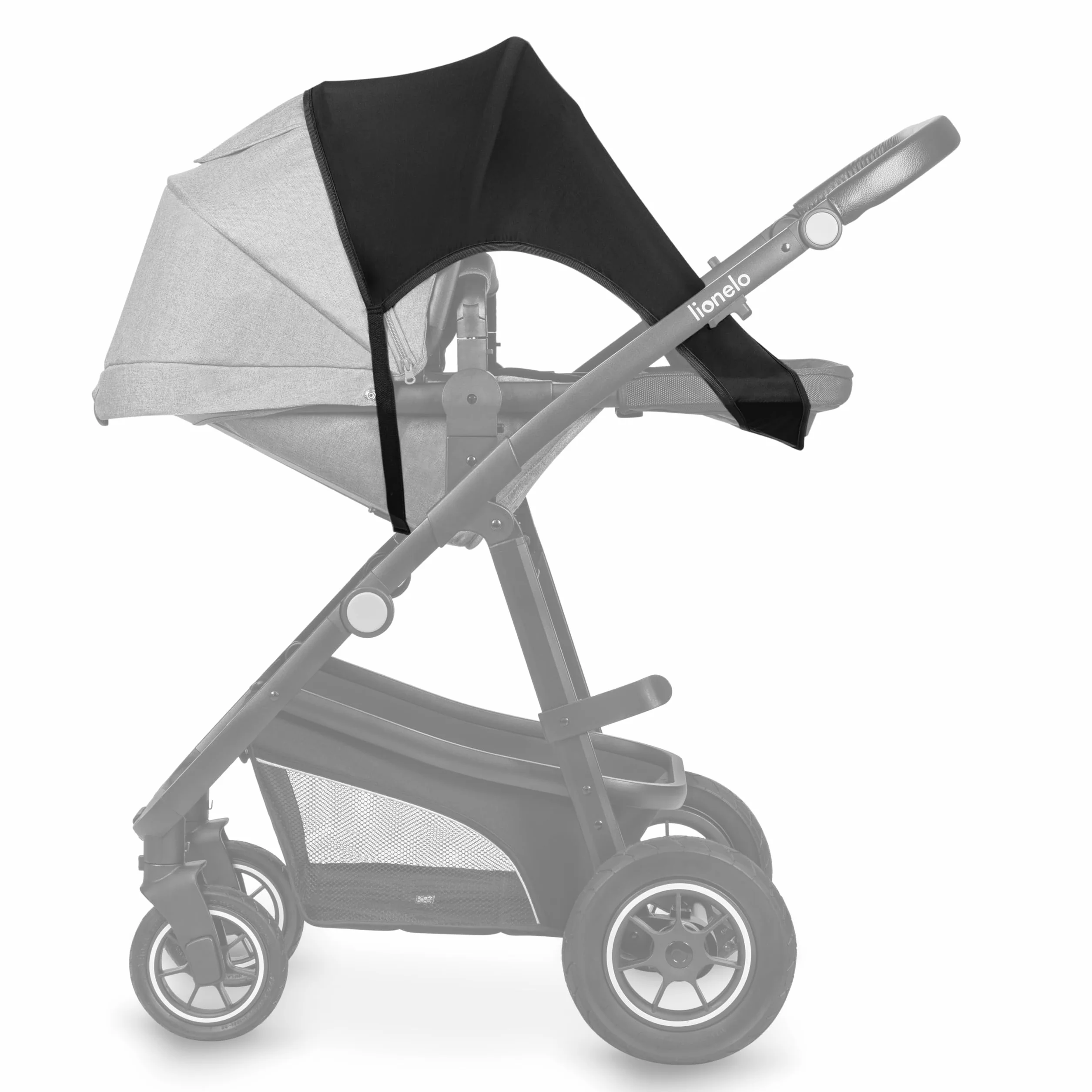 LIONELO Stroller Sun Cover UPF50+ ochrona przed słońcem, parasol przeciwsłoneczny, wózek dziecięcy, uniwersalny rozmiar, łatwy montaż