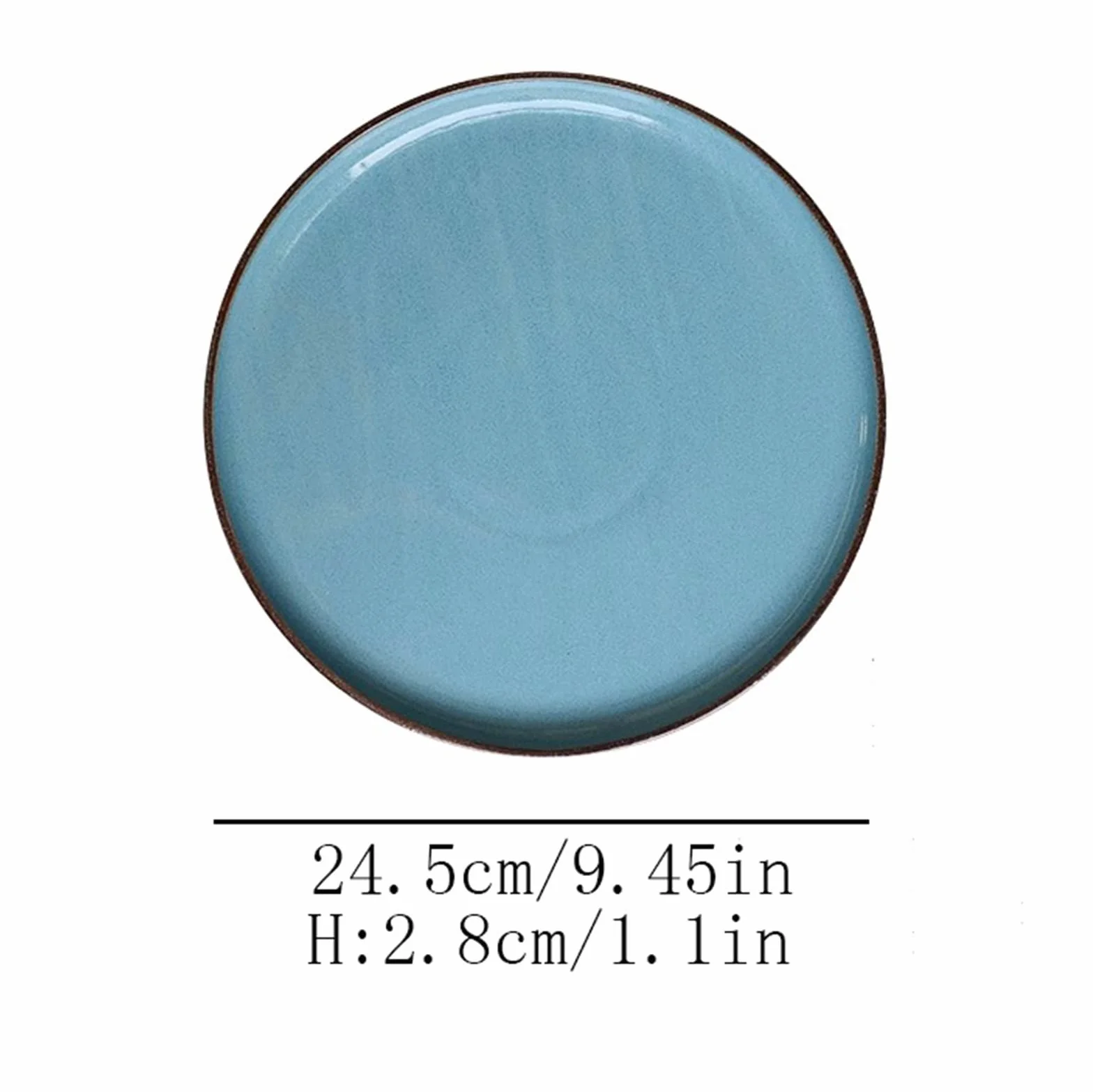 Talerze Obiadowe Vintage Pizza Plate Domowy talerz do jadalni Ceramiczny Płyta w kuchni Deser Ciasto Płaski Naczynie ceramiczne Głęboki