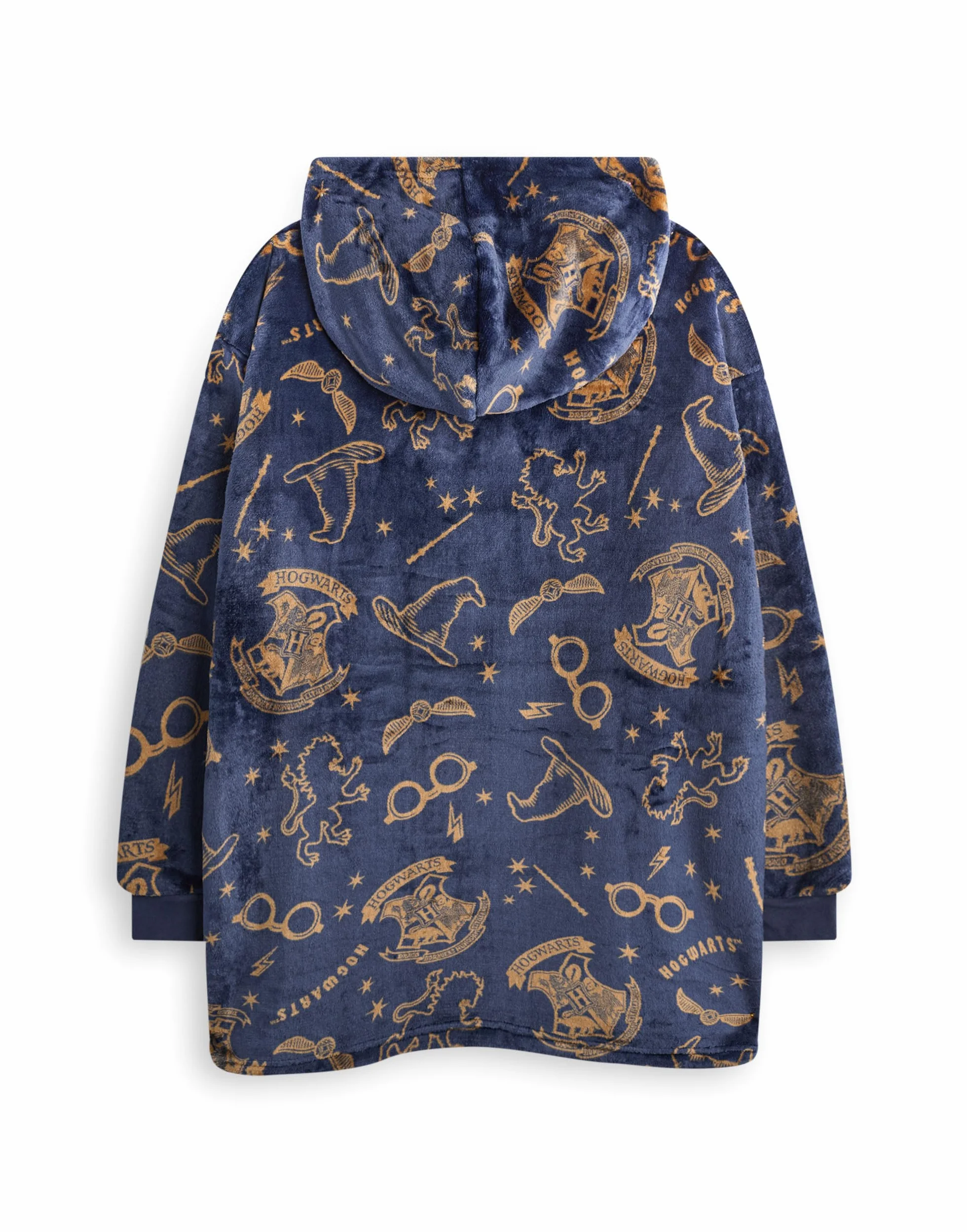 Bluza-koc Harry Potter dla dziewczynek | Polar Sherpa HP Hogwarts z kapturem i kieszeniami