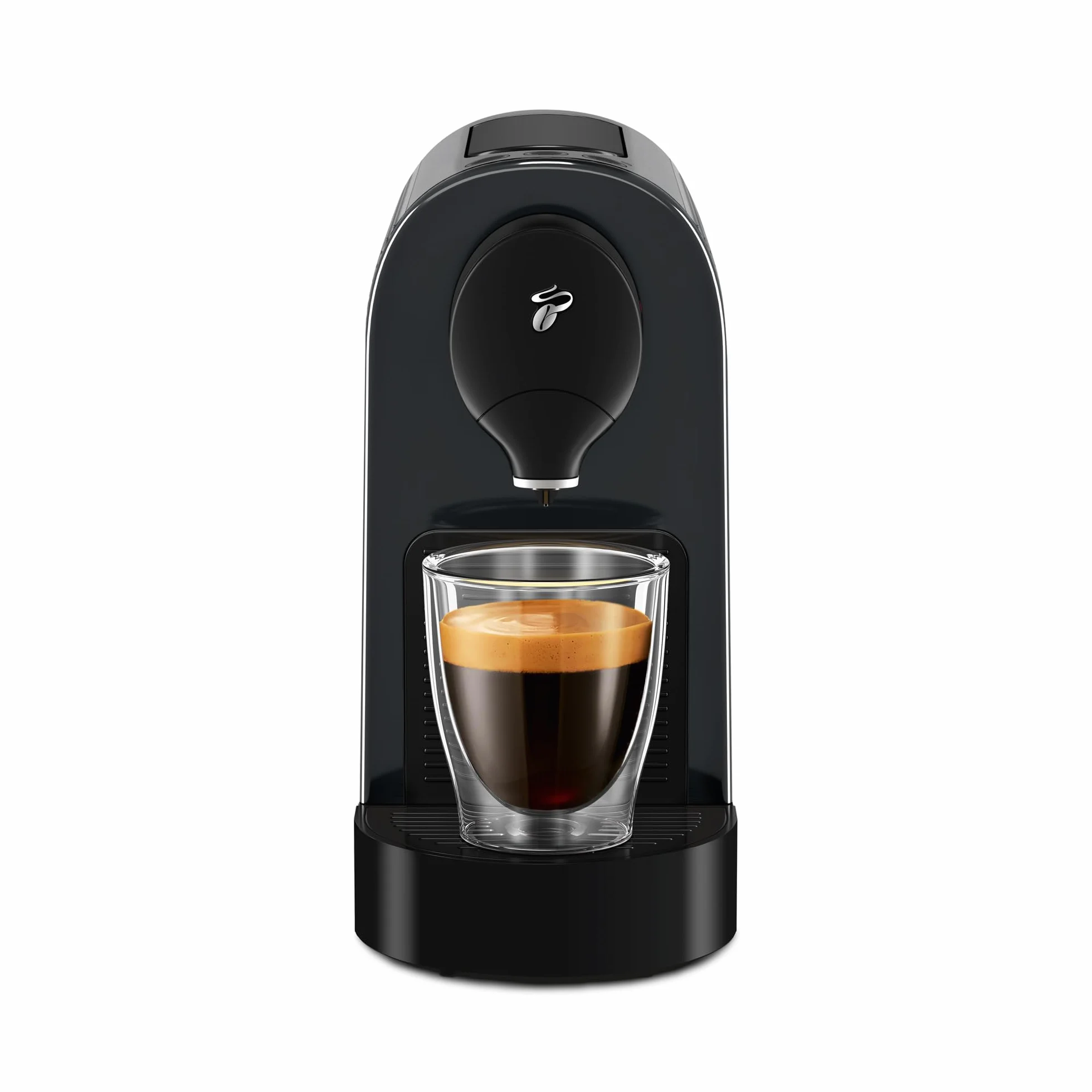 Tchibo Cafissimo "Pure plus" ekspres do kawy na kapsułki do Caffè Crema, espresso i kawy | 0,8 l | 1250 W | 11,9 x 33,7 x 24 cm | czarny