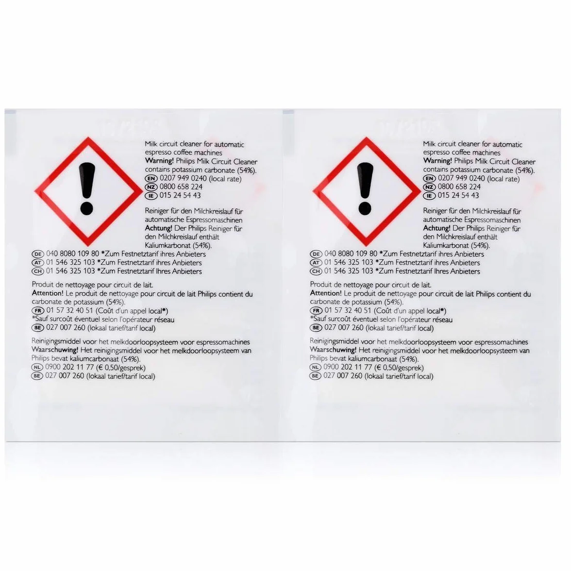 Saeco CA6705/60 środek do czyszczenia obiegu mleka do ekspresów do kawy, 12 g (2 sztuki)