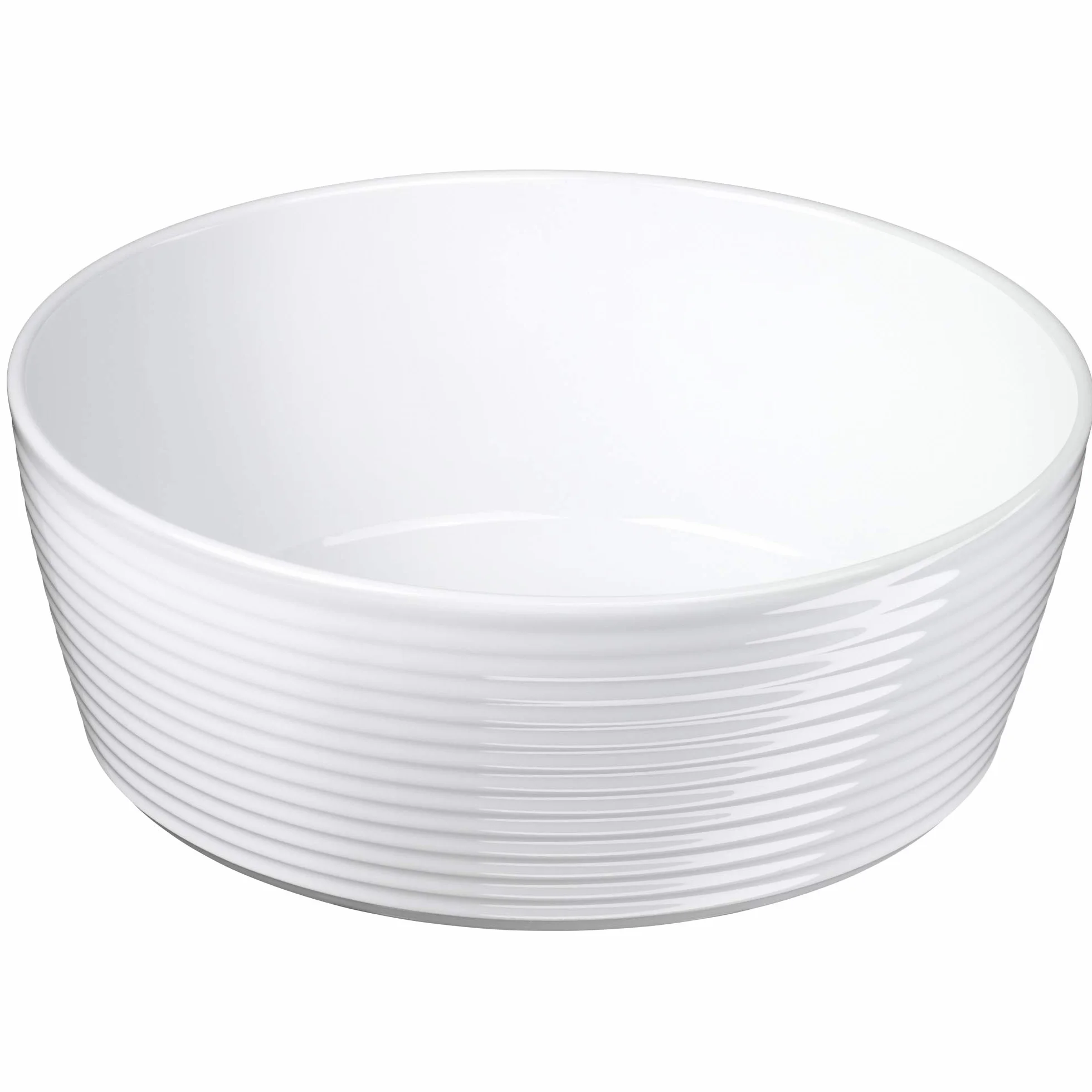 WMF Nuova 3-częściowy zestaw misek do sałatek, stal nierdzewna, 30 cm, z miską do sałaty, polerowana stal nierdzewna Cromargan, porcelana, nadaje się do mycia w zmywarce