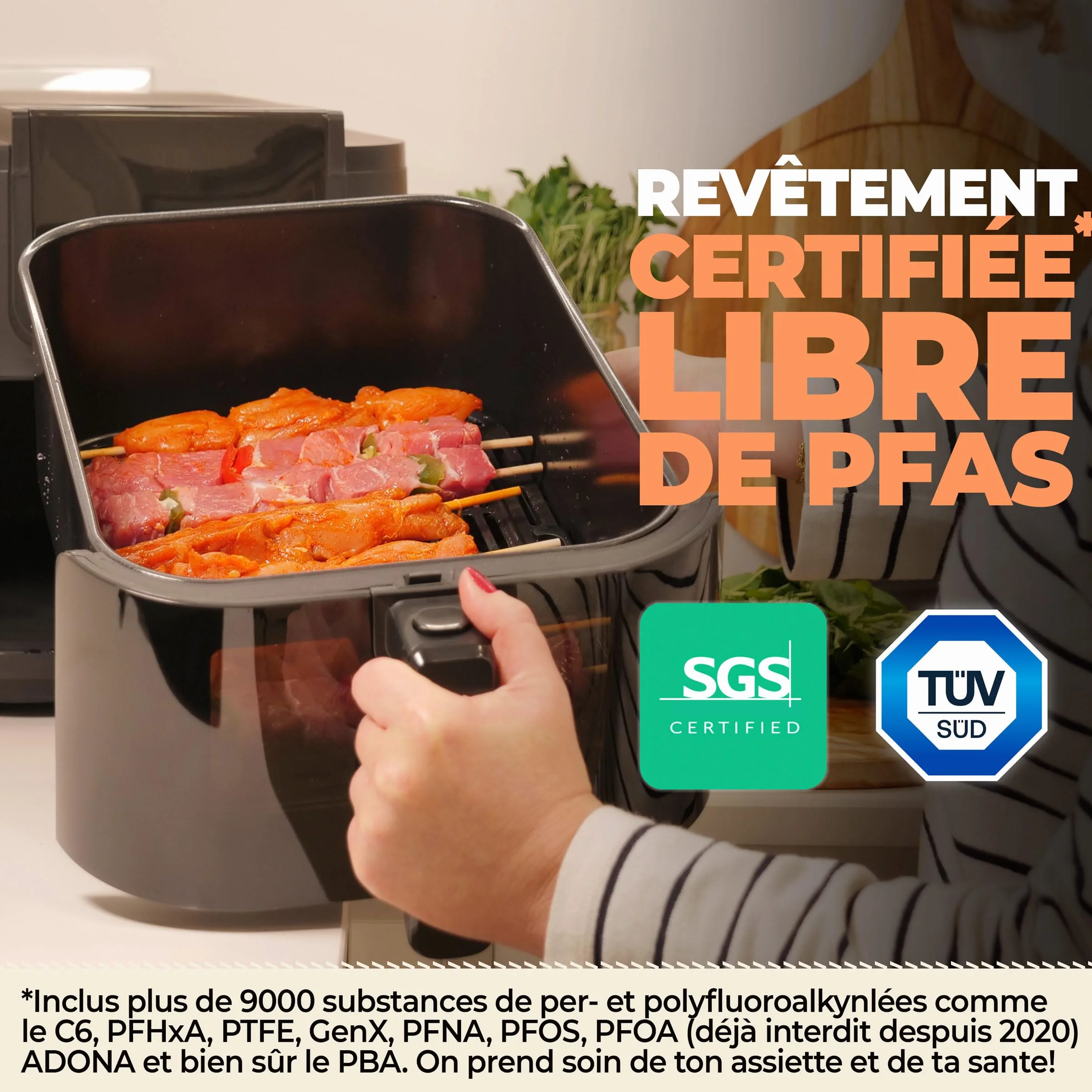 Bourgini Airfryer XXL – pojemność 8 litrów