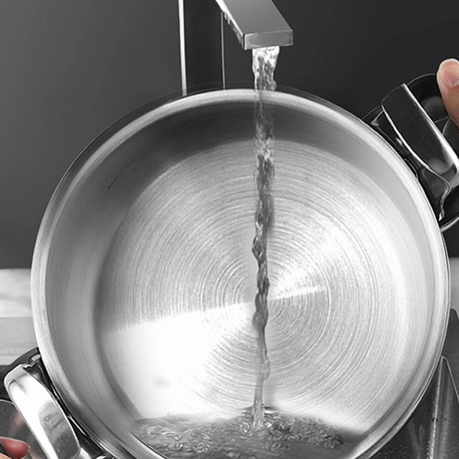 Aluminiowy Szybkowar, Przeciwwybuchowy Pojemnik Ciśnieniowy, Garnki do Gotowania do Gazowych Elektrycznych Kuchenek Płaskich (7L)