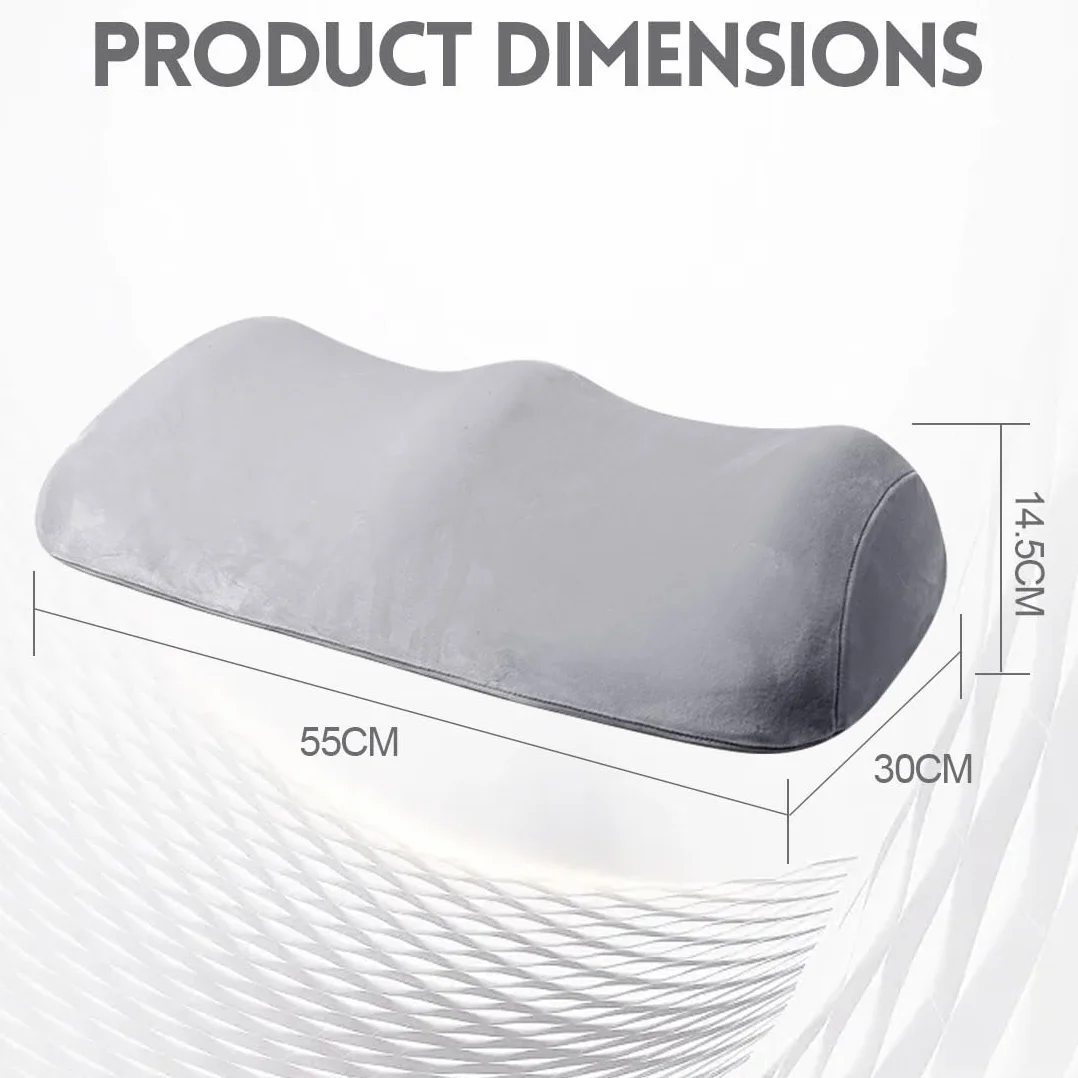 Ergonomiczna poduszka na kolano, pianka z pamięcią kształtu, zdejmowana i nadająca się do prania, podpiera nogi, kolana, biodra, 55 × 30 × 14,5 cm