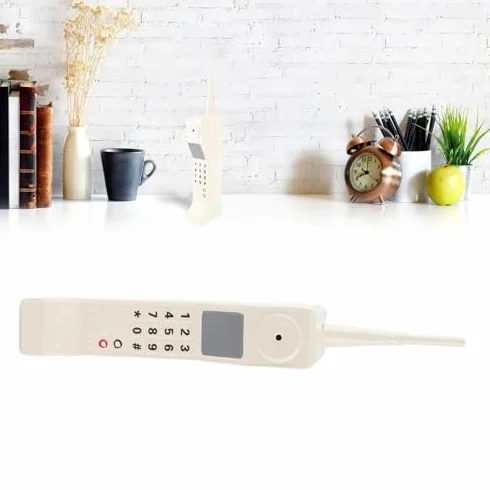 Model Telefonu Komórkowego Retro Styl Żelazny Wytrzymały Rekwizyt Fotograficzny do Domu Biura dla Dekoracji Stołu Salonu, Studio Fotograficzne, Prezentacja Retro Designu