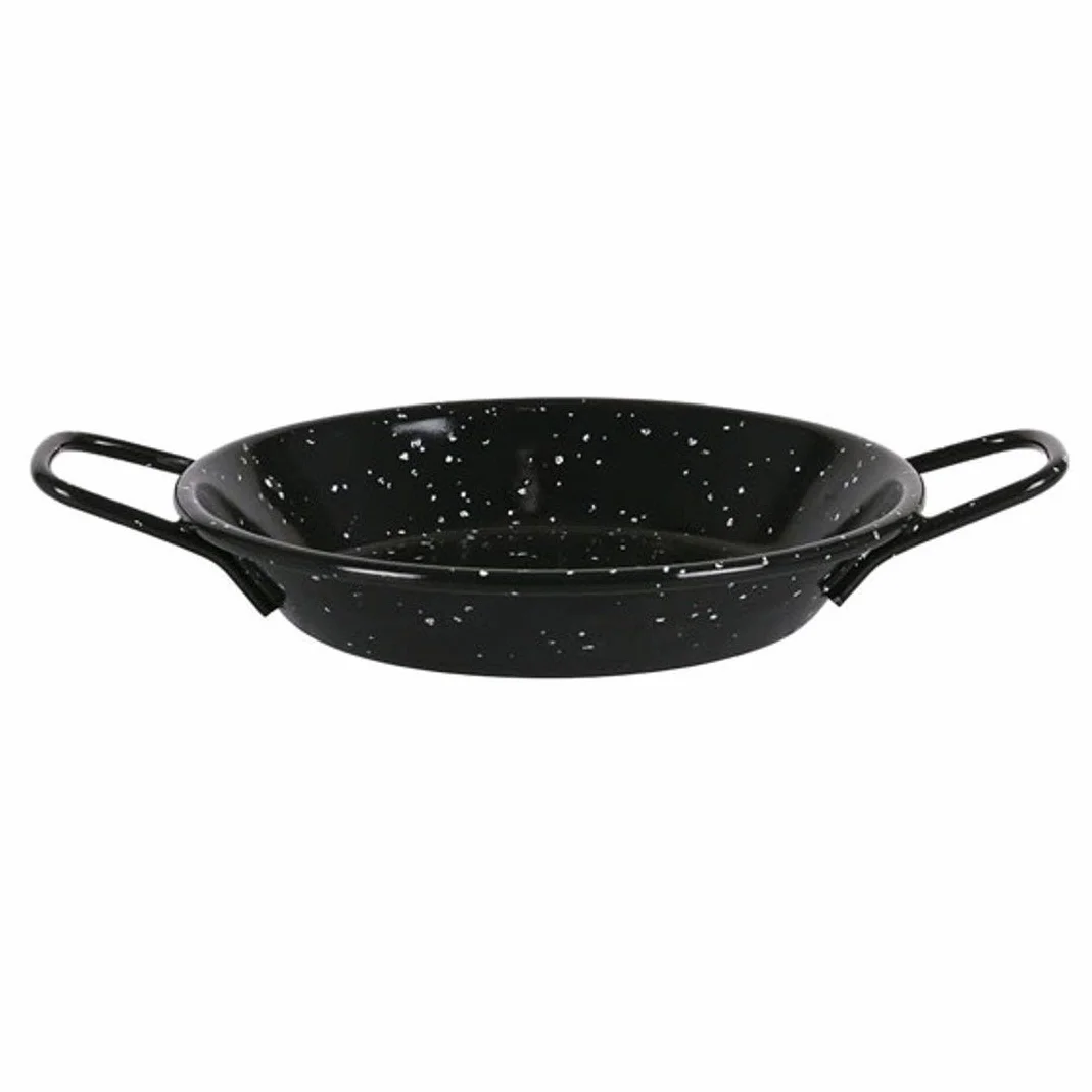 Menax - Patelnia do Paelli na Przystawki - Patelnia do Paelli - Stal Stopowa - Zestaw 6 Sztuk - 16 cm