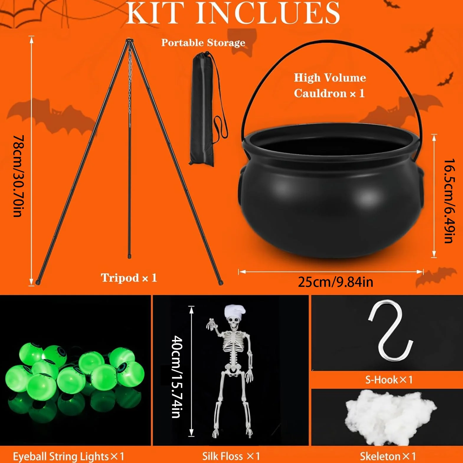 Wiedzmin Kocio? Du?y Zewn?trz | Halloweenowy Kocio? Wied?my do Dekoracji Ogrodu | Dekoracje ?wi?teczne Do Strasznego Domu Zewn?trz Do Wn?trz Ganku Trawnik Wej?cie ?cie?ka Impreza