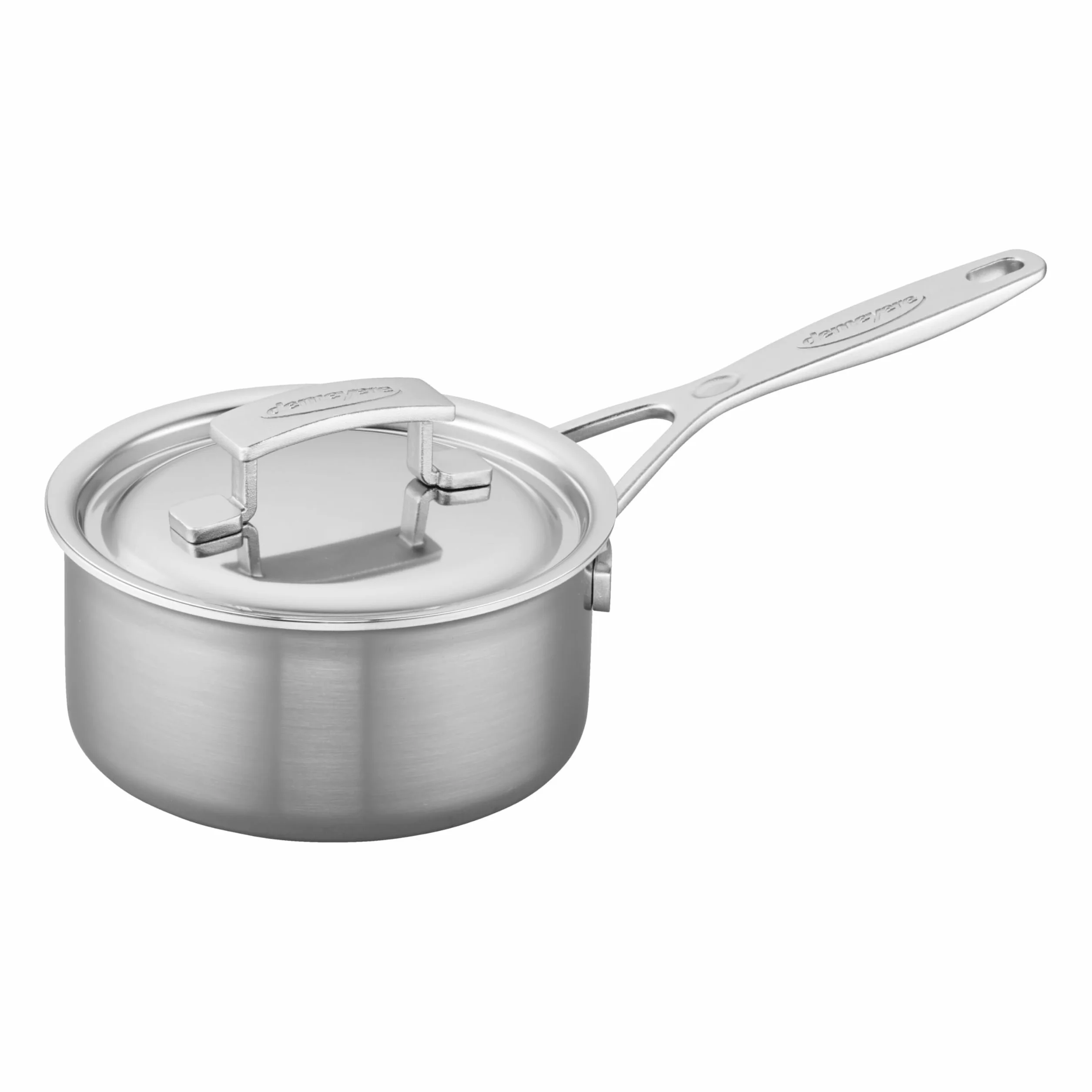 Demeyere Industry 5 garnków z pokrywką 16 cm; 1,5 litra; stal nierdzewna 18/10, kolor srebrny