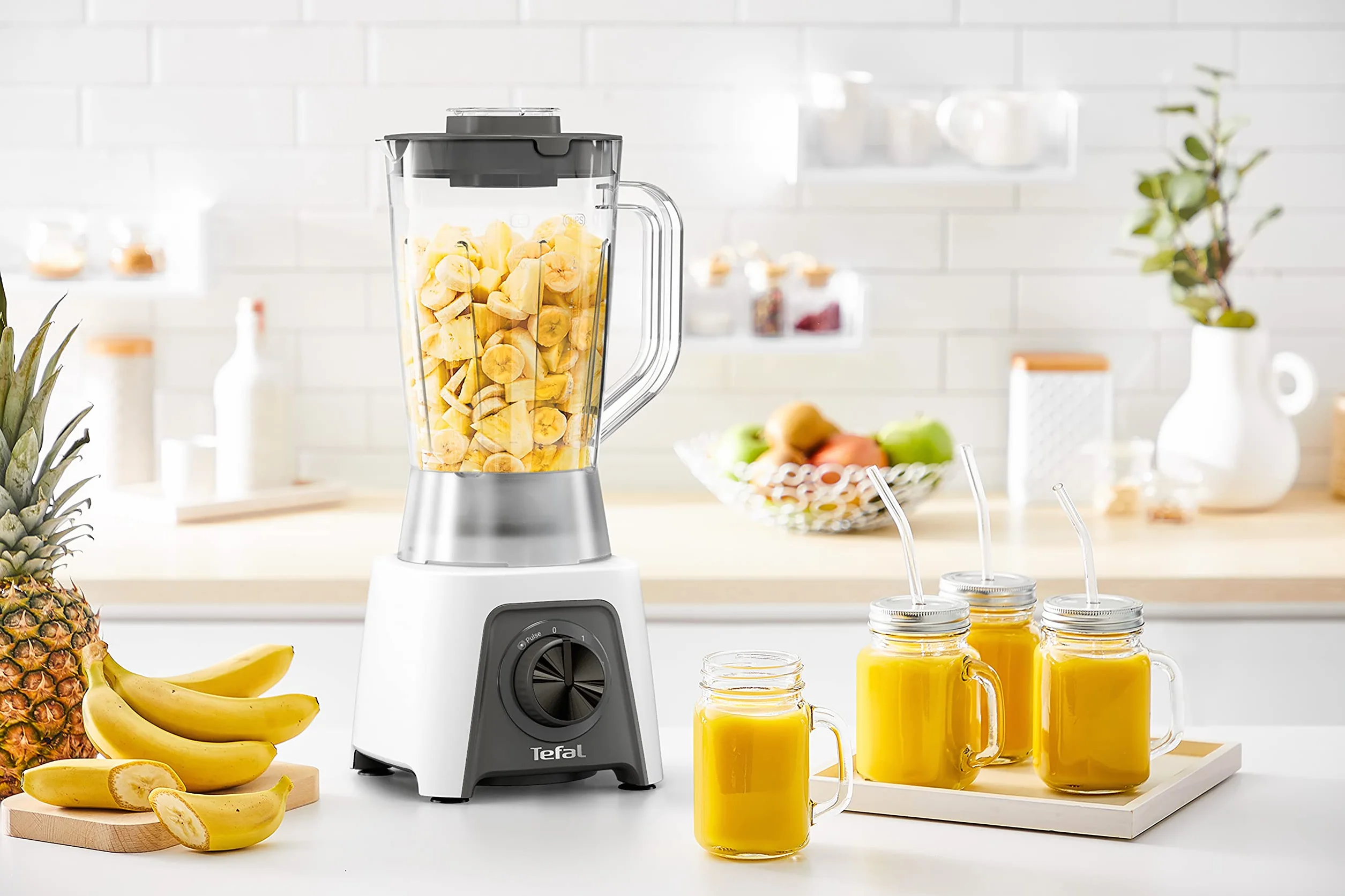 Tefal Blendeo Blender Kielichowy, Biały/Szary, 1.5 l