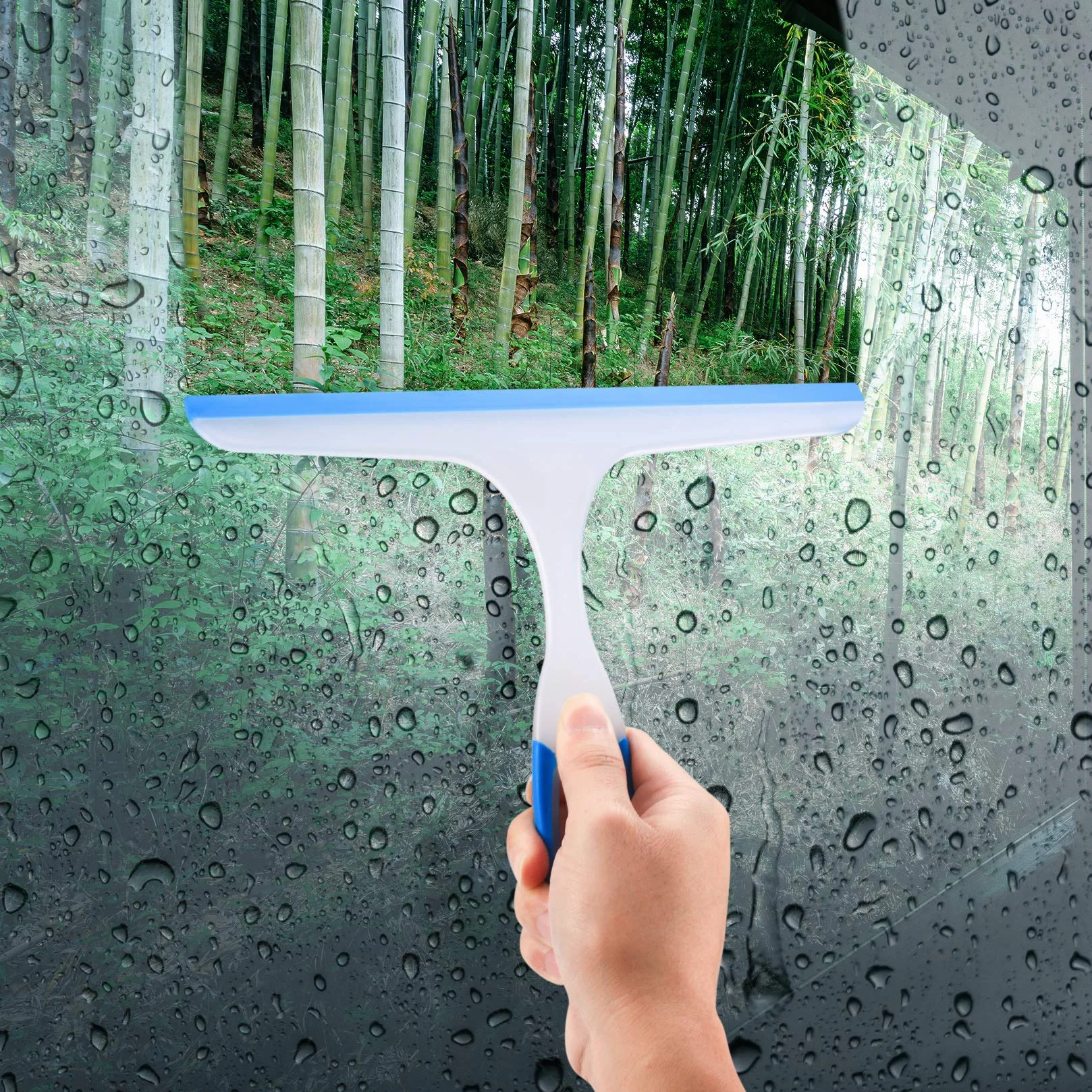 3 skrobak prysznicowy, skrobak łazienkowy i prysznicowy, skrobak do szyby prysznicowej, plastik, skrobaczki do czyszczenia szyb do lustra, łazienki, okna, podłogi, szkła - niebieski, zielony, czerwony