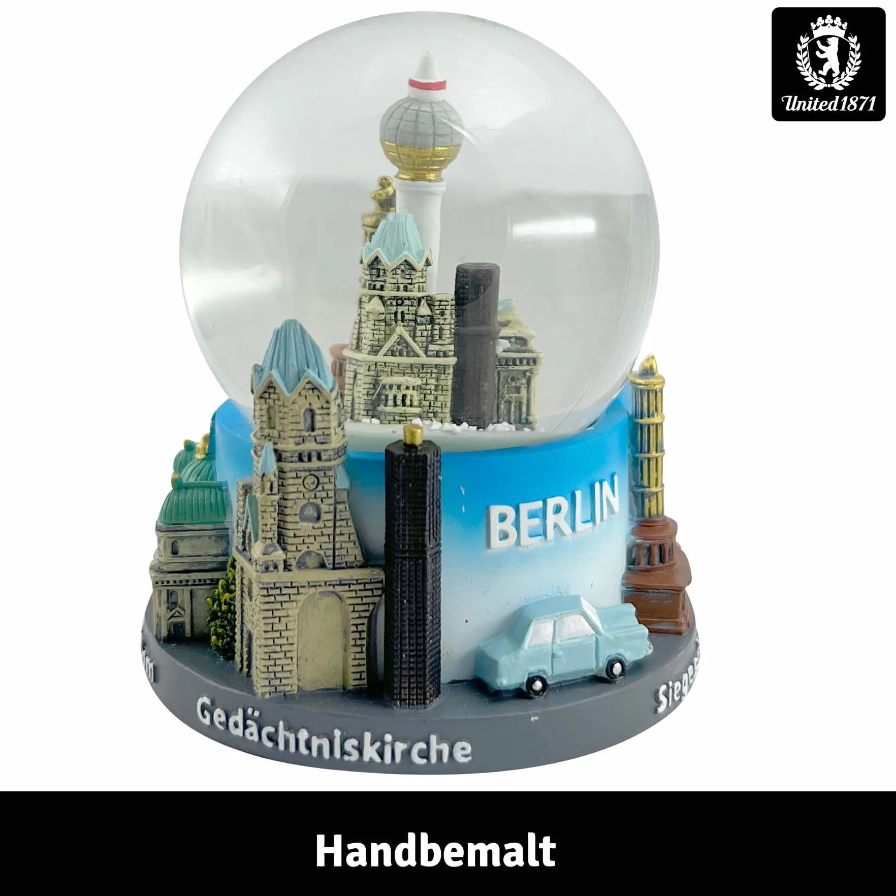 Berlin kula śnieżna, pamiątka z Berlina, globe z Niemiec w pudełku prezentowym