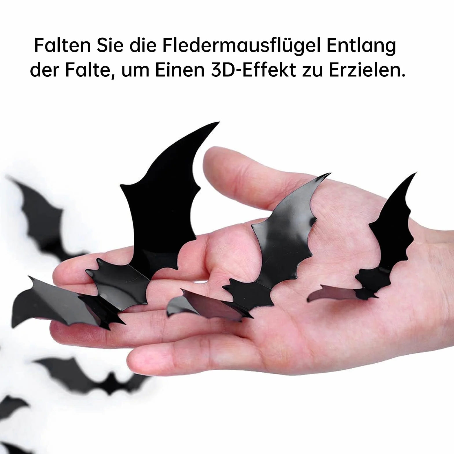 ALEGRE Duchy, Pająki, Nietoperze Dekoracja na Halloween, Zestaw naklejek 30 szt. na Halloween, zestaw przerażających naklejek 3D, naklejki z nietoperzami dekoracyjnymi+naklejki z pajęczyną dekoracyjną