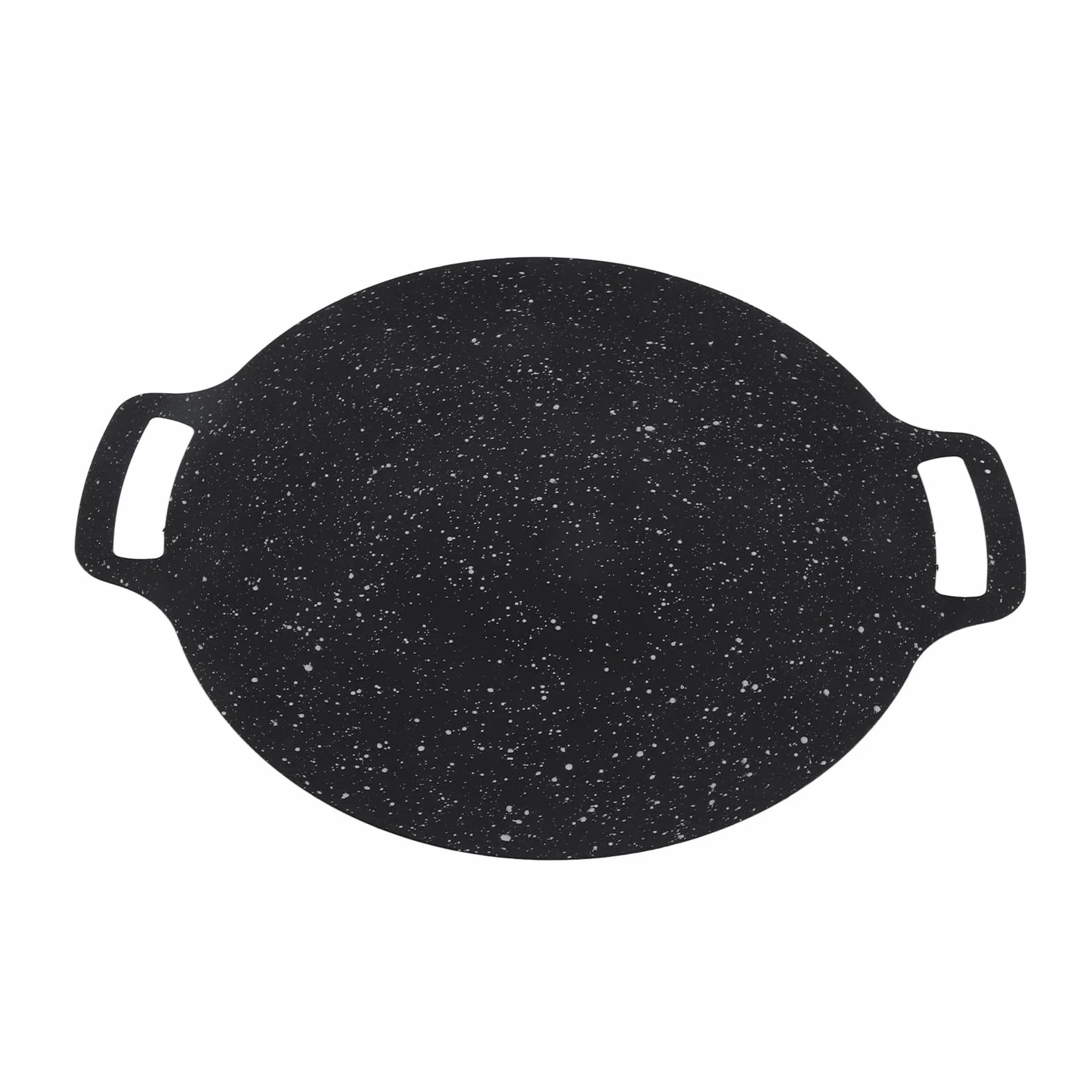 Koreańska Patelnia Grillowa, Płyta Nieprzywierająca z Kamienia Mafanowego do Grillowania na świeżym Powietrzu, Idealna na Kemping i Spotkania Rodzinne 32 Cm (38cm)