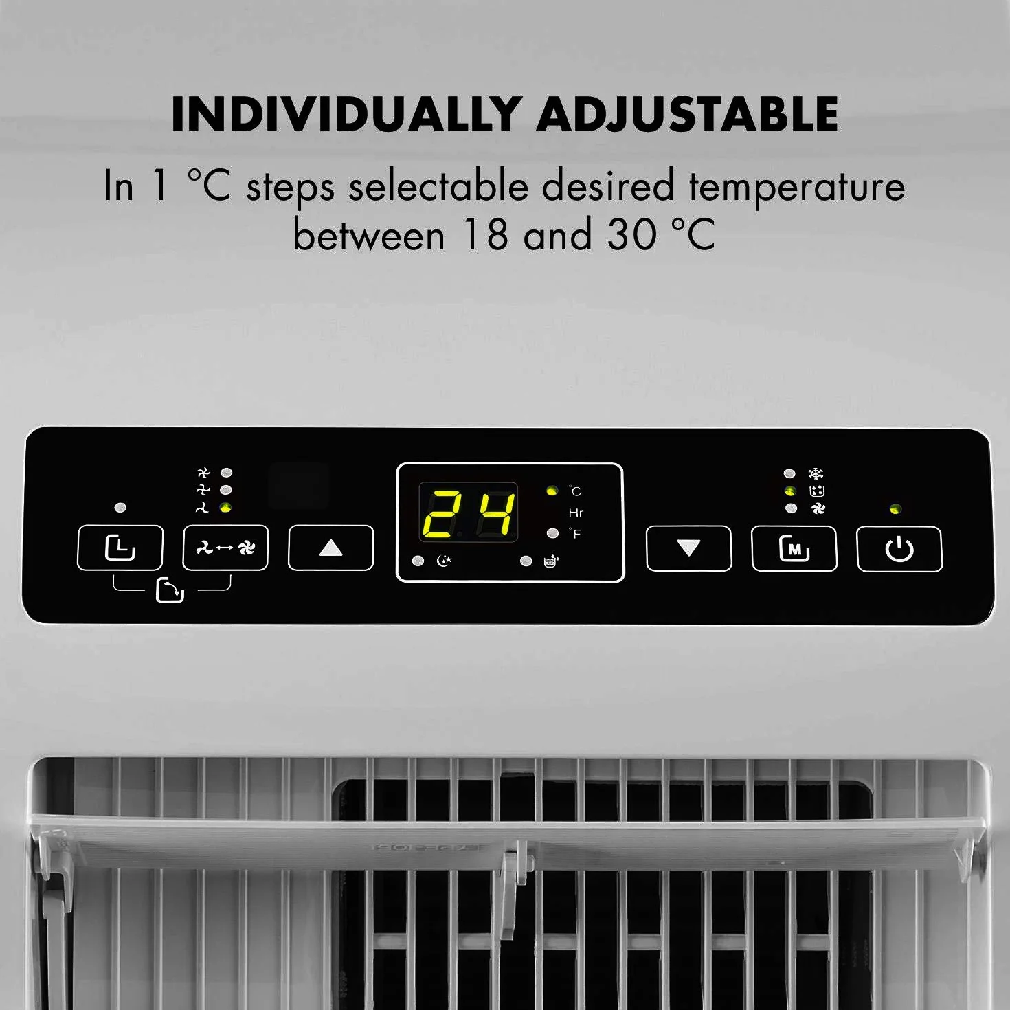 Klarstein Metrobreeze Rom mobilny klimatyzator - osuszacz, 10.000 BTU, 3 tryby, timer, pilot, biały