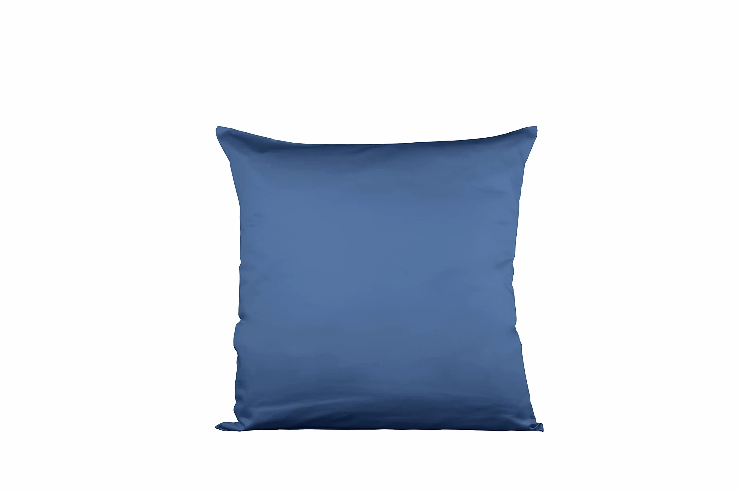Zestaw pościeli z bawełny satynowej klasy premium, poszewka na kołdrę 135 x 200 cm, poszewka na poduszkę 80 x 80 cm, 100% bawełna, niebieska