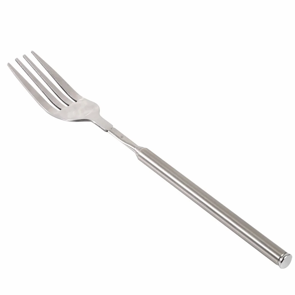 Widelec Amazon Basics Widelec ze stali nierdzewnej 22,1~64,6 cm (8,7~25,4 cala) Wysuwany srebrny