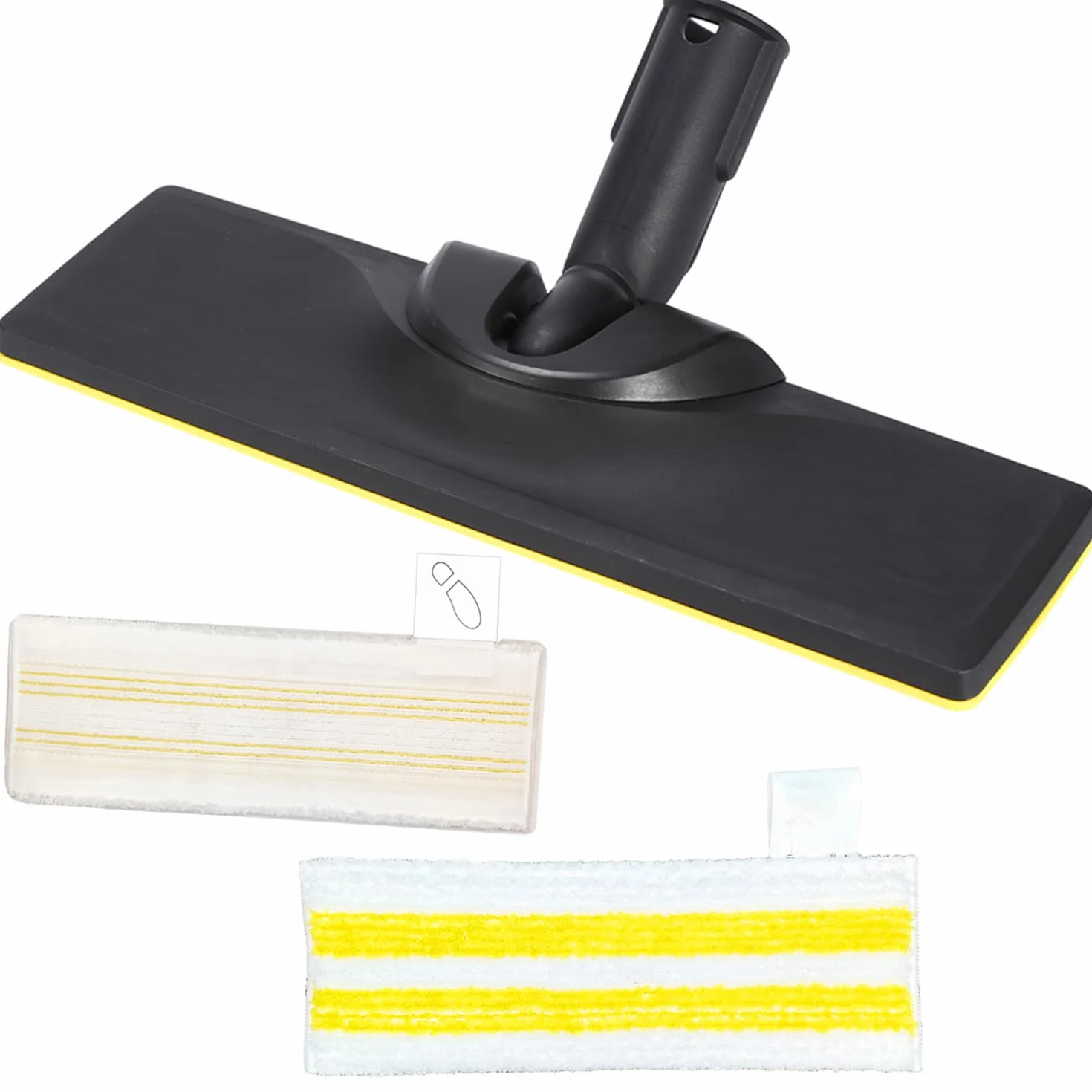 3 Szt Zestaw Dysz Podłogowych do Kärcher SC2 SC3 SC4 SC5, JRISBO Akcesoria Zamienne Do Kärcher Easyfix Parownicy, w Tym 1 Dysza Podłogowa i 2 Ściereczki Do Podłóg z Mikrofibry