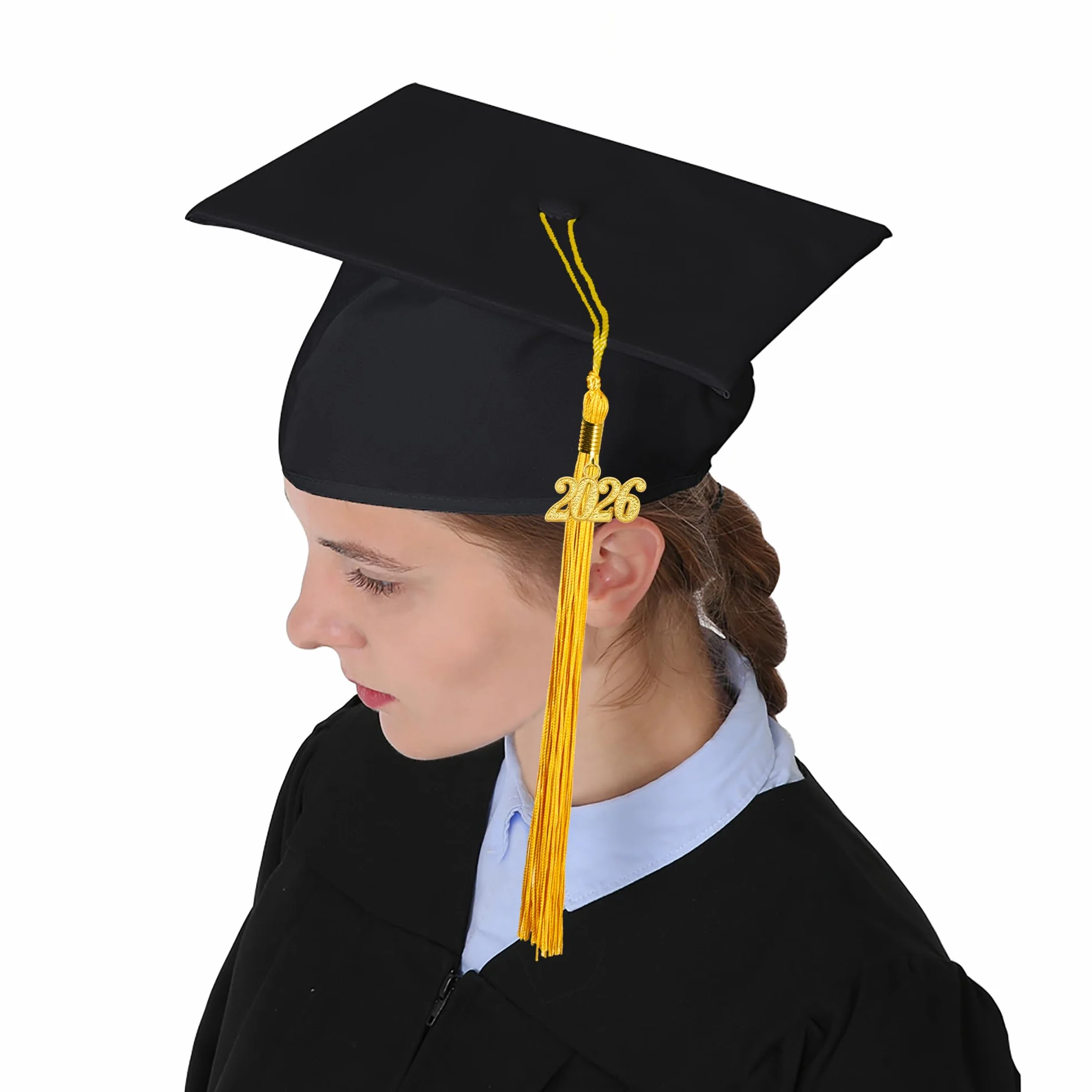 GraduatePro Frędzel z okazji ukończenia szkoły ze złotym rokiem 2025 na uczelnię imprezę absolwenta czapka złota