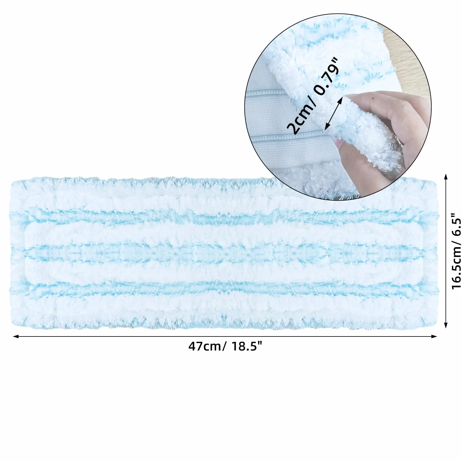 3 szt wycieraczek podłogowych do Leifheit Profi XL Micro Duo / Profi XL Cotton Plus zestaw zestaw do wszystkich rodzajów podłóg, nakładka zamienna z mikrofibry do wszystkich rodzajów podłóg