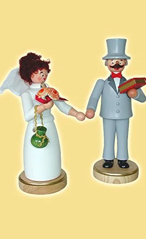 Figurka na kadzidełko figurka Młoda 22 cm Seiffen Rudawy NOWA
