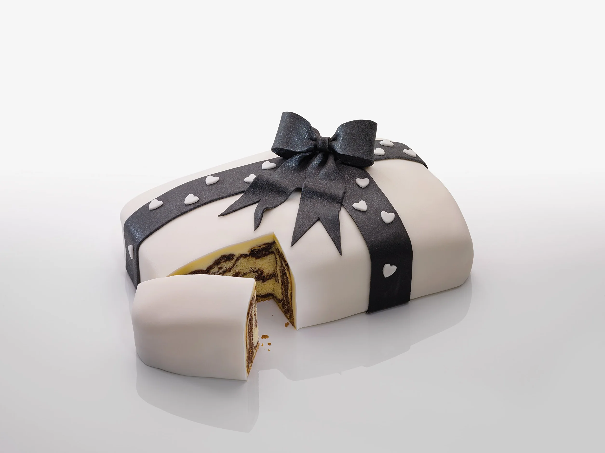 Zenker Prostokątna forma sprężynowa Creme Noir, stal nierdzewna, szary/beżowy, 28 x 18 x 7 cm