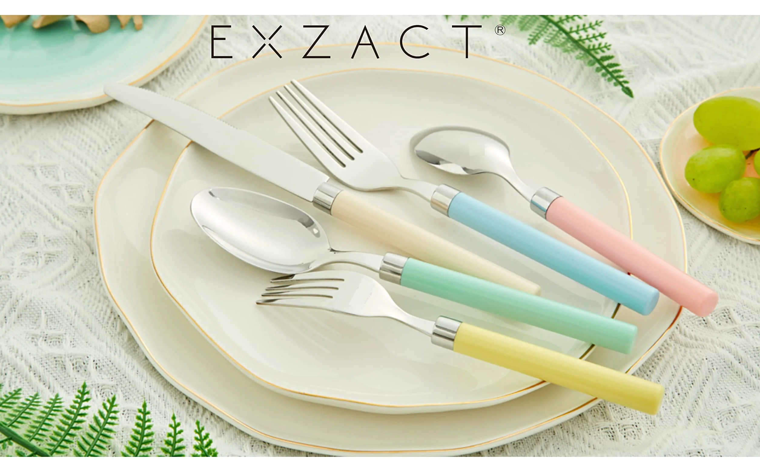 Exzact Zestaw sztućców, 20 szt., stal nierdzewna