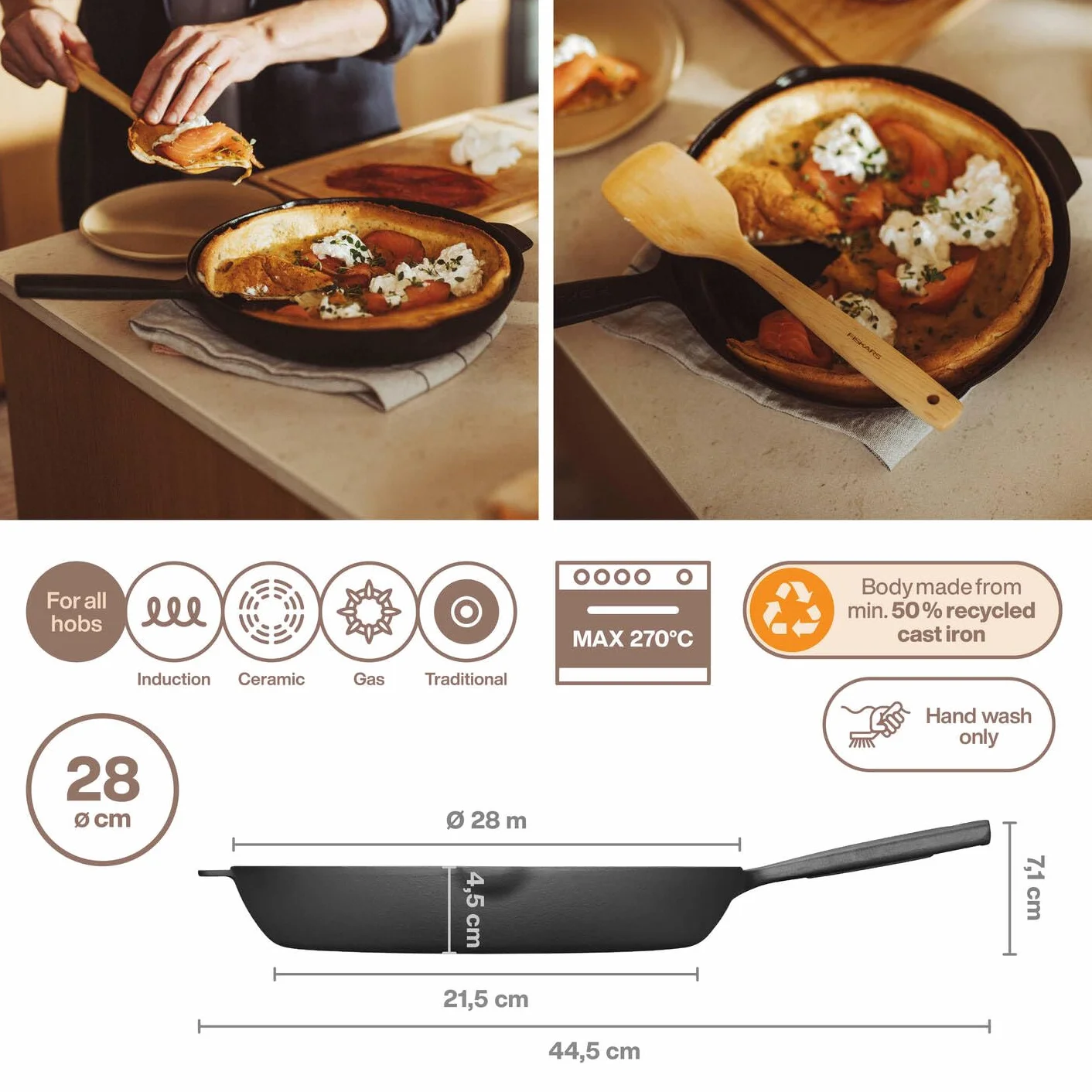Fiskars Folken Frying pan 28cm