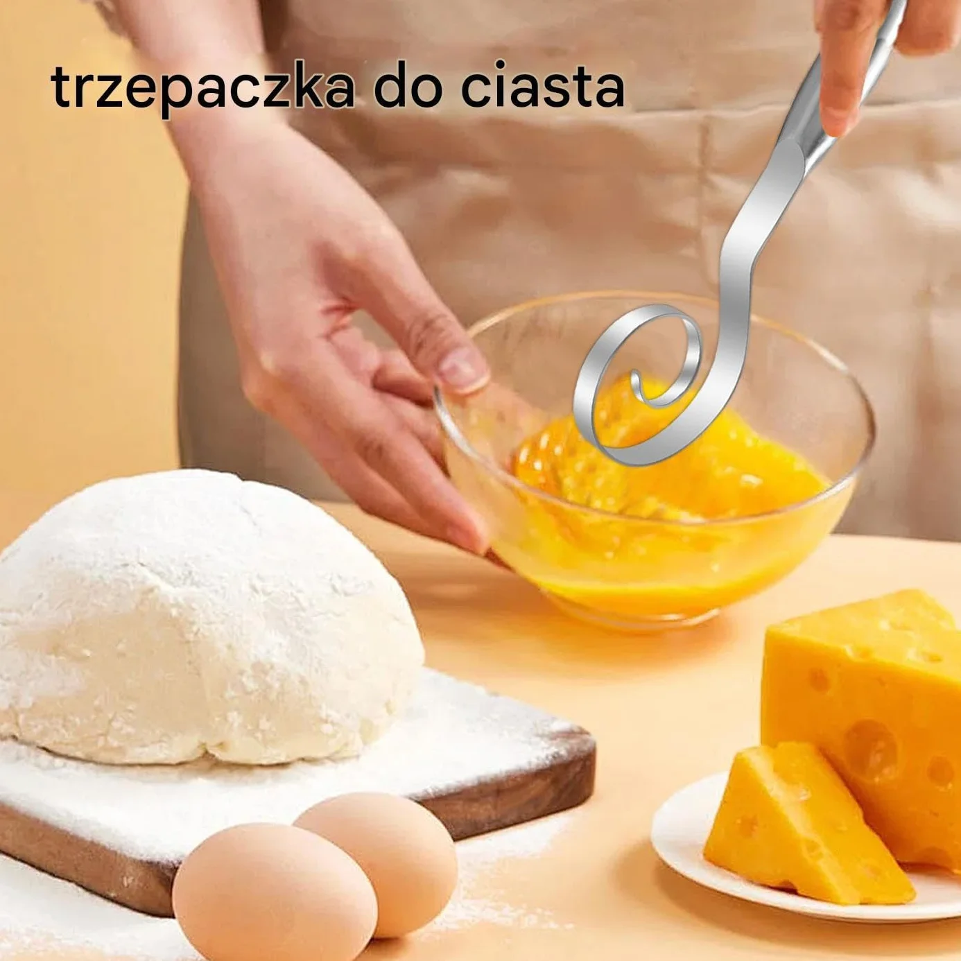 CHIBK, chleb do chleba | Mikser manualny do gotowania chleba | Wielopoziomowe ciasto ze stali nierdzewnej