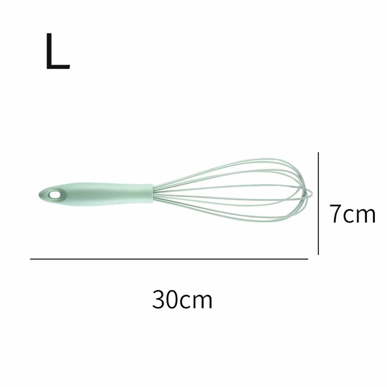 Ręczna trzepaczka do ubijania jajek – zajmująca mało miejsca silikonowa balonowa użytku kuchennego(Pink 10 inches)