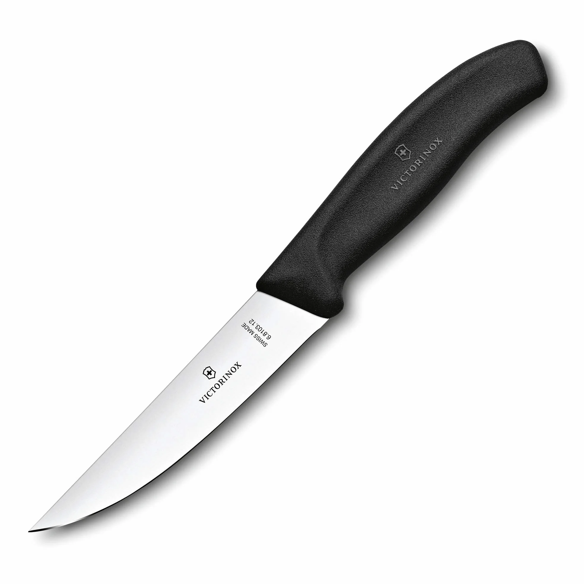 Victorinox Swiss Classic nóż do krojenia mięsa, 12 cm, ergonomiczny uchwyt, wąskie ostrze, czarny