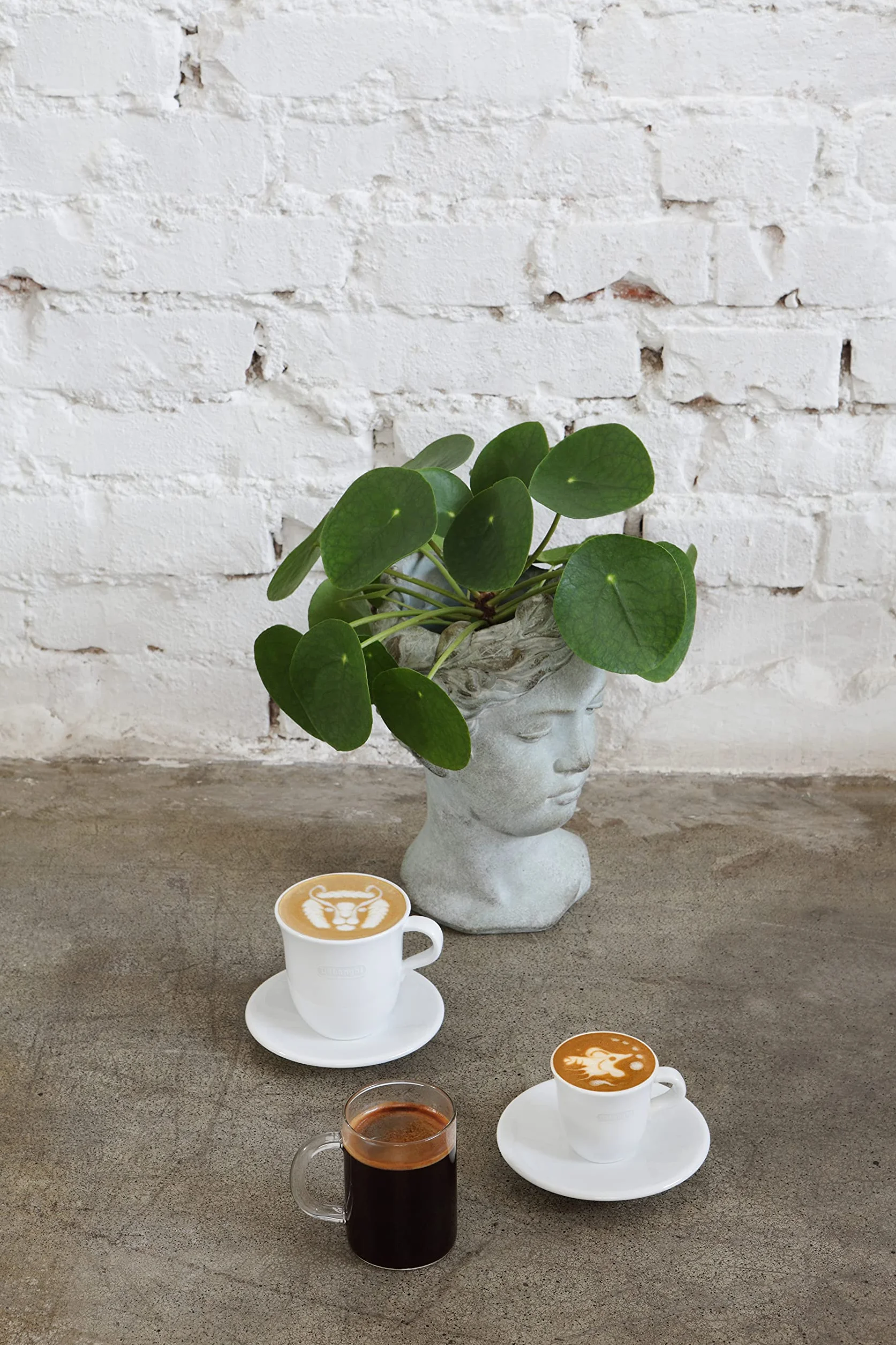 De'Longhi DLSC308 porcelanowy kubek do espresso i spodek, zestaw 2 szt