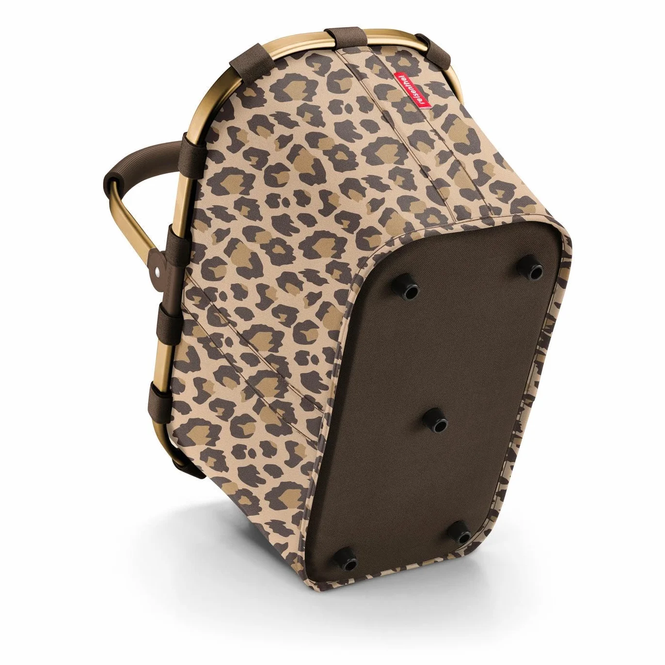 reisenthel Carrybag frame Leo macchiato – stabilny kosz na zakupy z dużą ilością miejsca do przechowywania i praktyczną kieszenią wewnętrzną – eleganckie i wodoodporne wzornictwo, Frame Leo Macchiato,