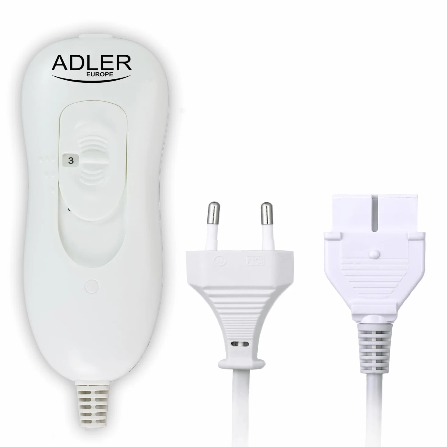 Adler Elektryczne łóżka grzewcze, 60 W, 3 stopnie temperatury, nadaje się do prania, 150 x 80 cm, ochrona przed przegrzaniem, polar poliestrowy, perłowy