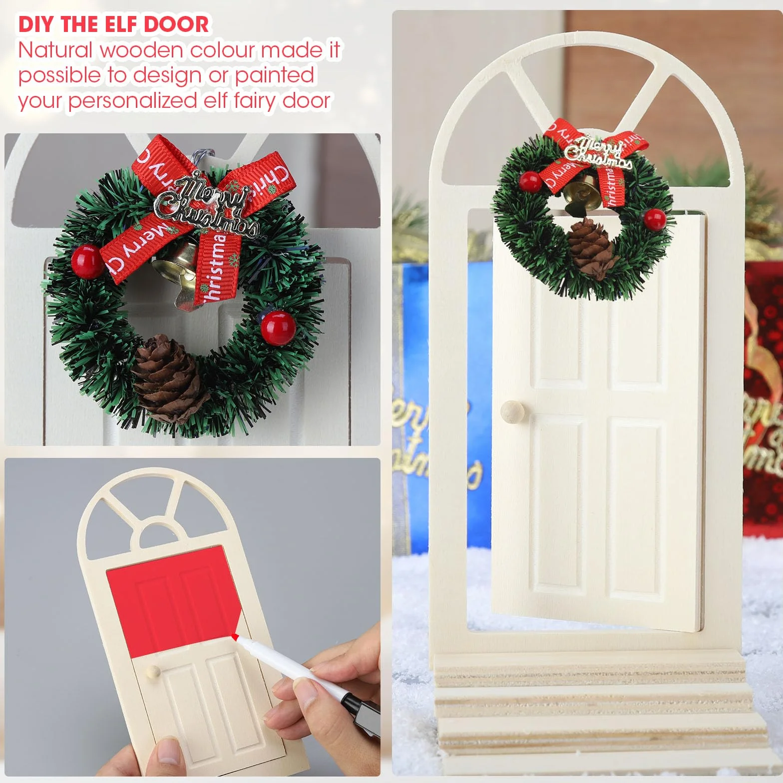 LERKNVOE Zestaw do drzwi skrzatów, prezent DIY