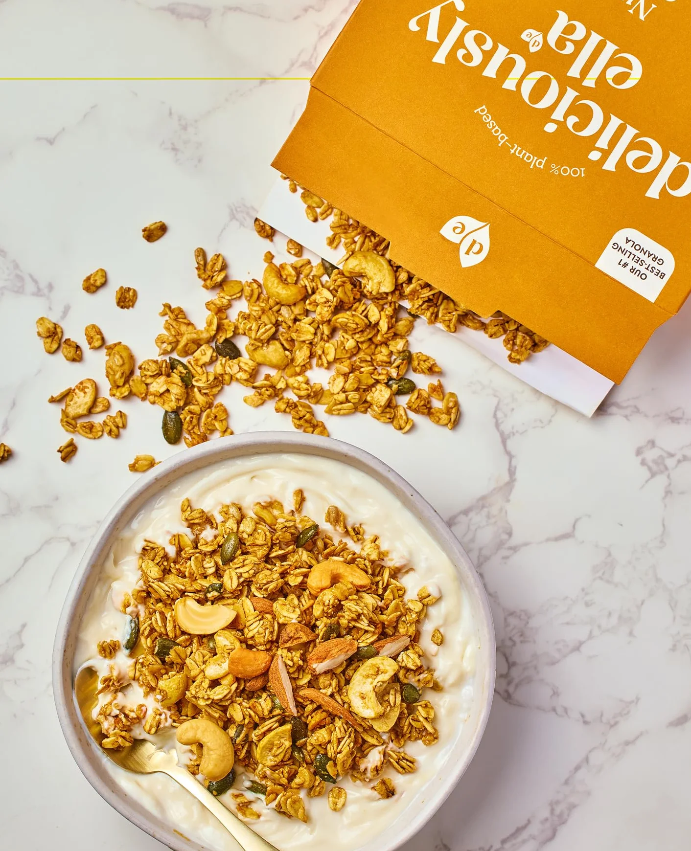 Deliciously Ella - Granola orzechowa, bezglutenowa, przyjazna dla wegan, zdrowe śniadanie, 380 g (6 pudełek)