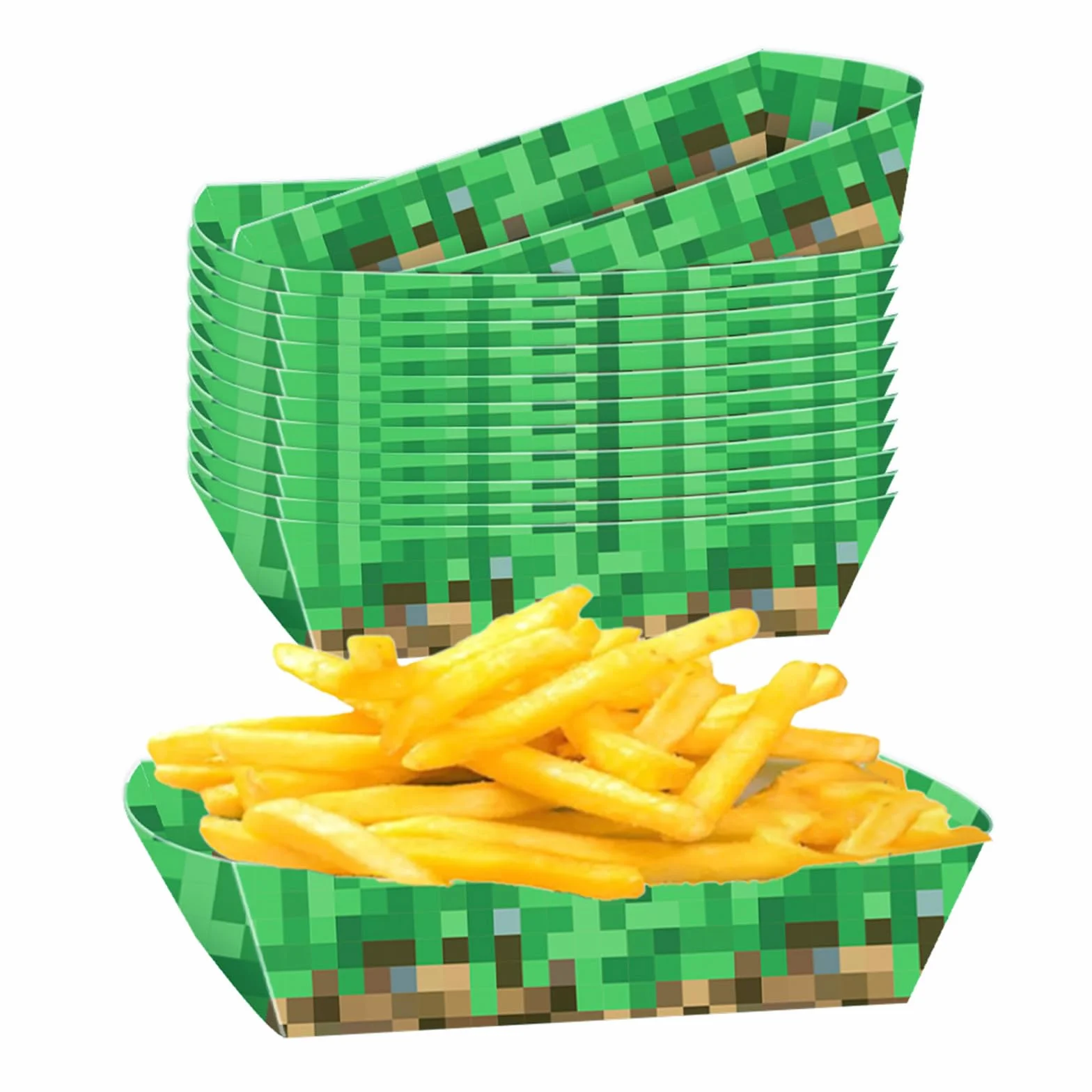 12 sztuk tacki do serwowania z motywem Miner