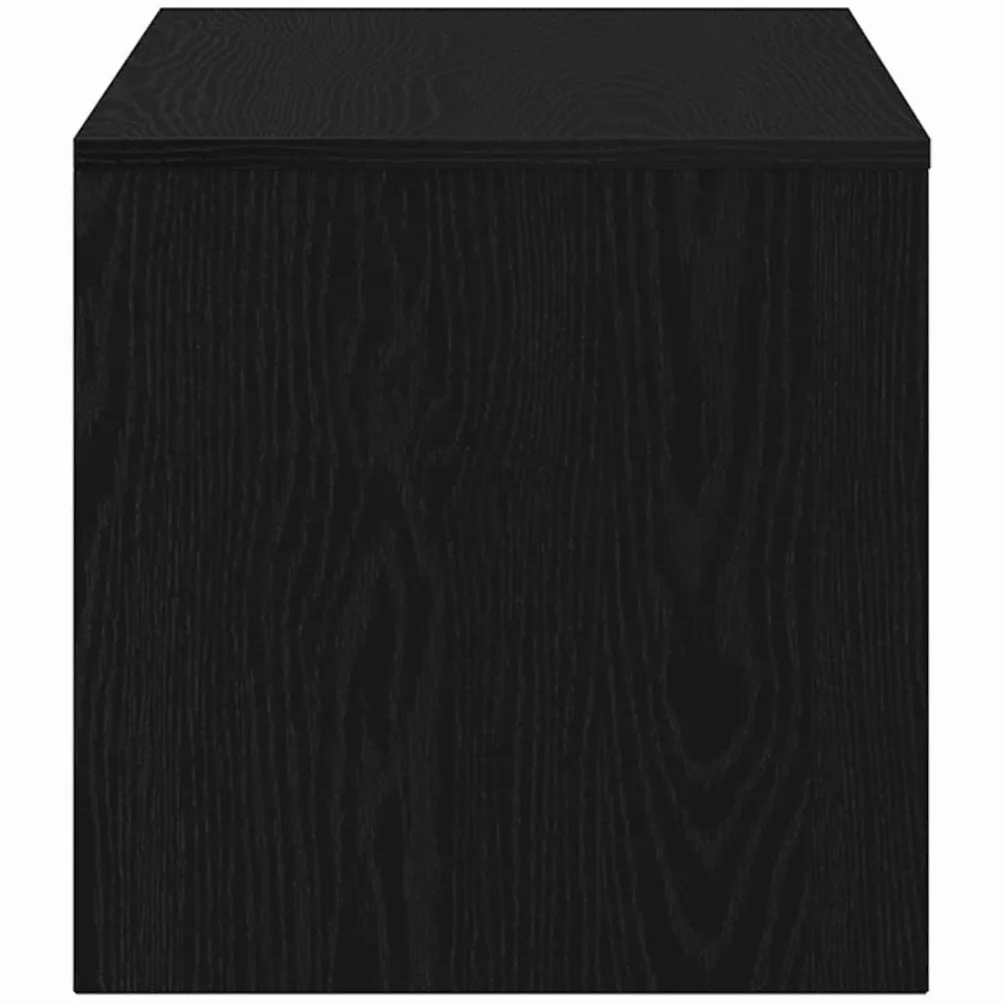 vidaXL Szafka RTV Czarny Dąb 100x40x40 cm Drewno klejone