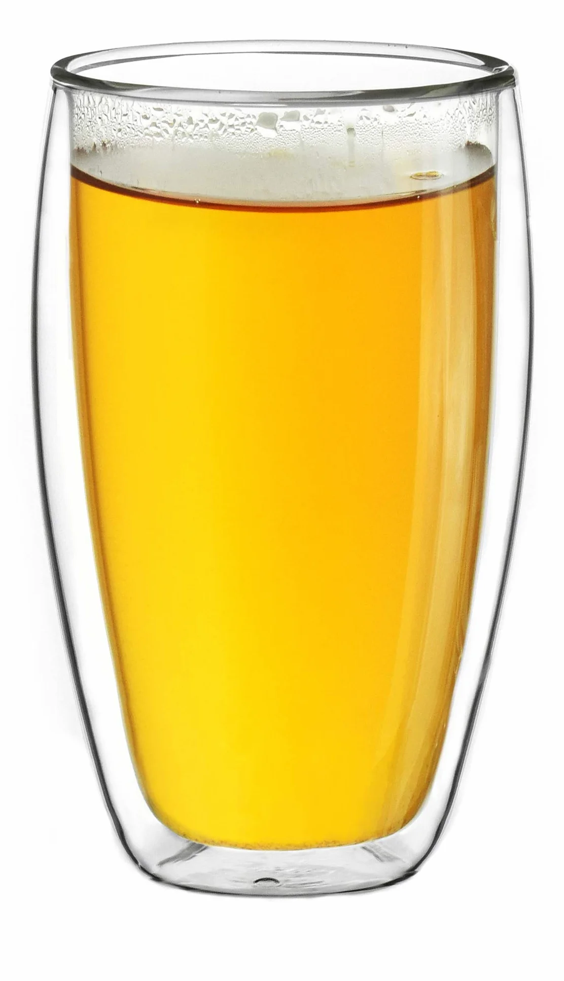 Creano Szklanki termiczne z podwójnymi ściankami, 400 ml, zestaw 8 sztuk, duże szklanki z podwójnymi ściankami, ze szkła borokrzemowego, szklanki do kawy, szklanki do herbaty, latte macchiato