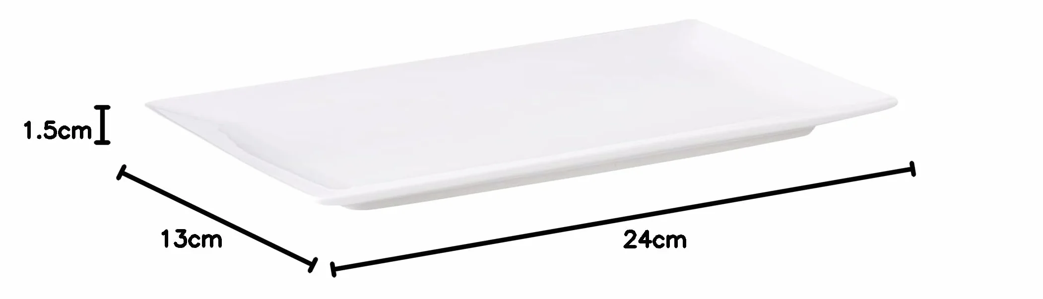 Dajar Półmisek Porto 24x13 cm, porcelana, biała, 24 x 13 x 2 cm