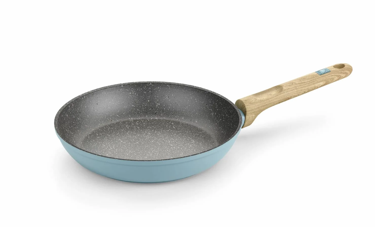 BRA NORDIK zestaw patelni 20-24-28 cm, kute aluminium z nieprzywierającą powłoką, nadają się do wszystkich rodzajów kuchenek, w tym indukcyjnych, turkus
