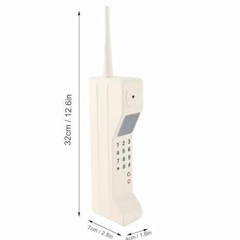 Model Telefonu Komórkowego Retro Styl Żelazny Wytrzymały Rekwizyt Fotograficzny do Domu Biura dla Dekoracji Stołu Salonu, Studio Fotograficzne, Prezentacja Retro Designu