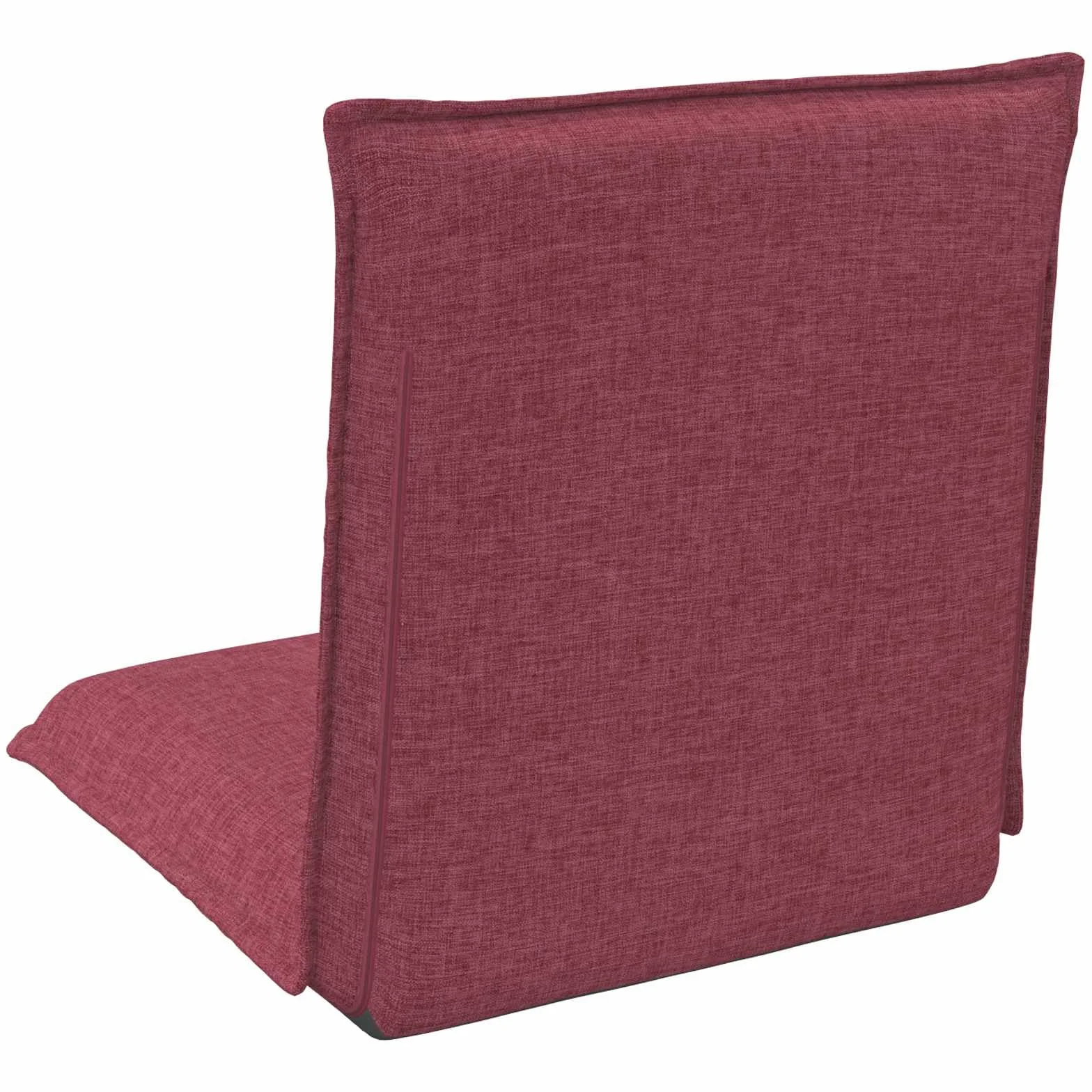 Krzesło podłogowe w kolorze czerwonego wina z materiału 54 x 64 x 59 cm, składane i regulowane oparcie, wyściełane i ergonomiczne, do jogi, medytacji, czytania i grania w pomieszczeniach