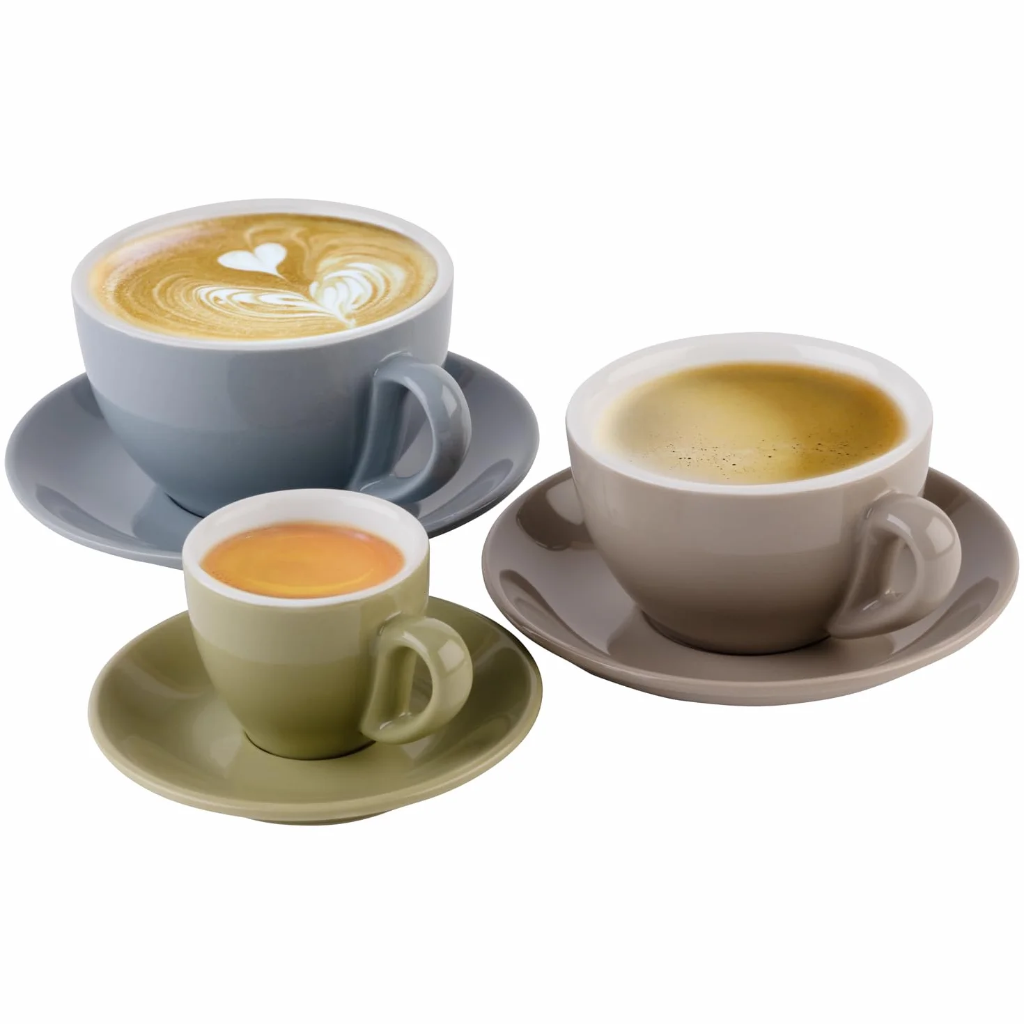 APS 16008 filiżanka do cappuccino w kolorze niebieskim Ø 10,5 cm, wysokość 6,5 cm, 300 ml