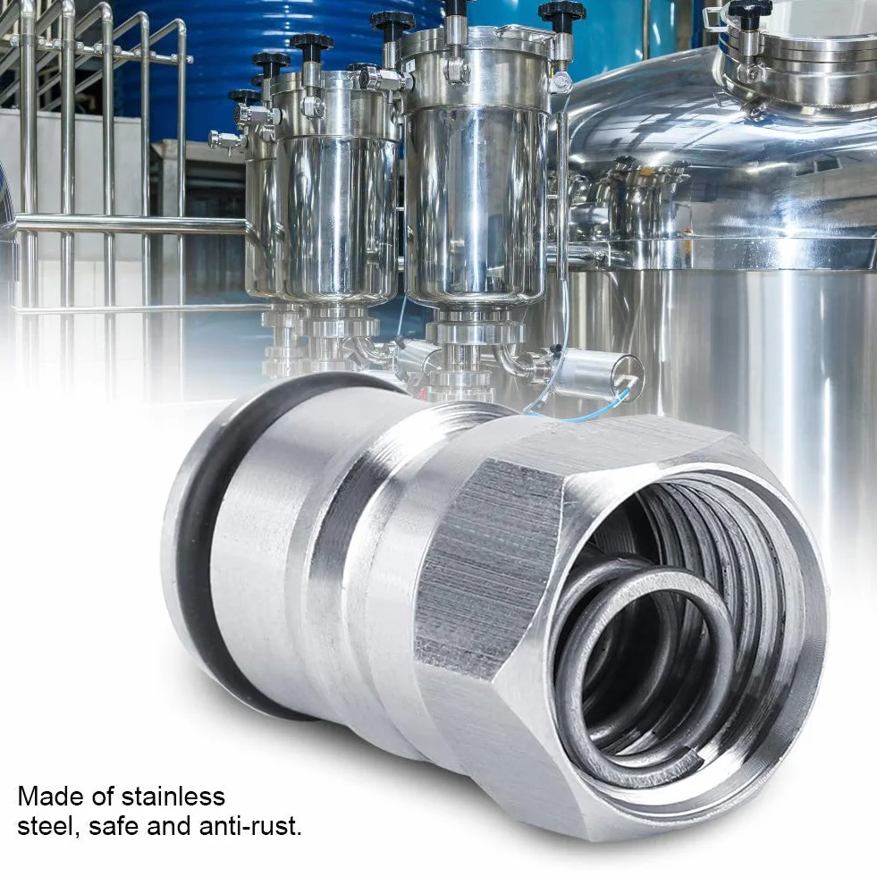 2pcs/ Set Stainless Steel Study Keg Ball Lock Post Poppet Tread Gaz i płyn Szybki zestaw konwersji do parzenia domowego 19/32 Threaded
