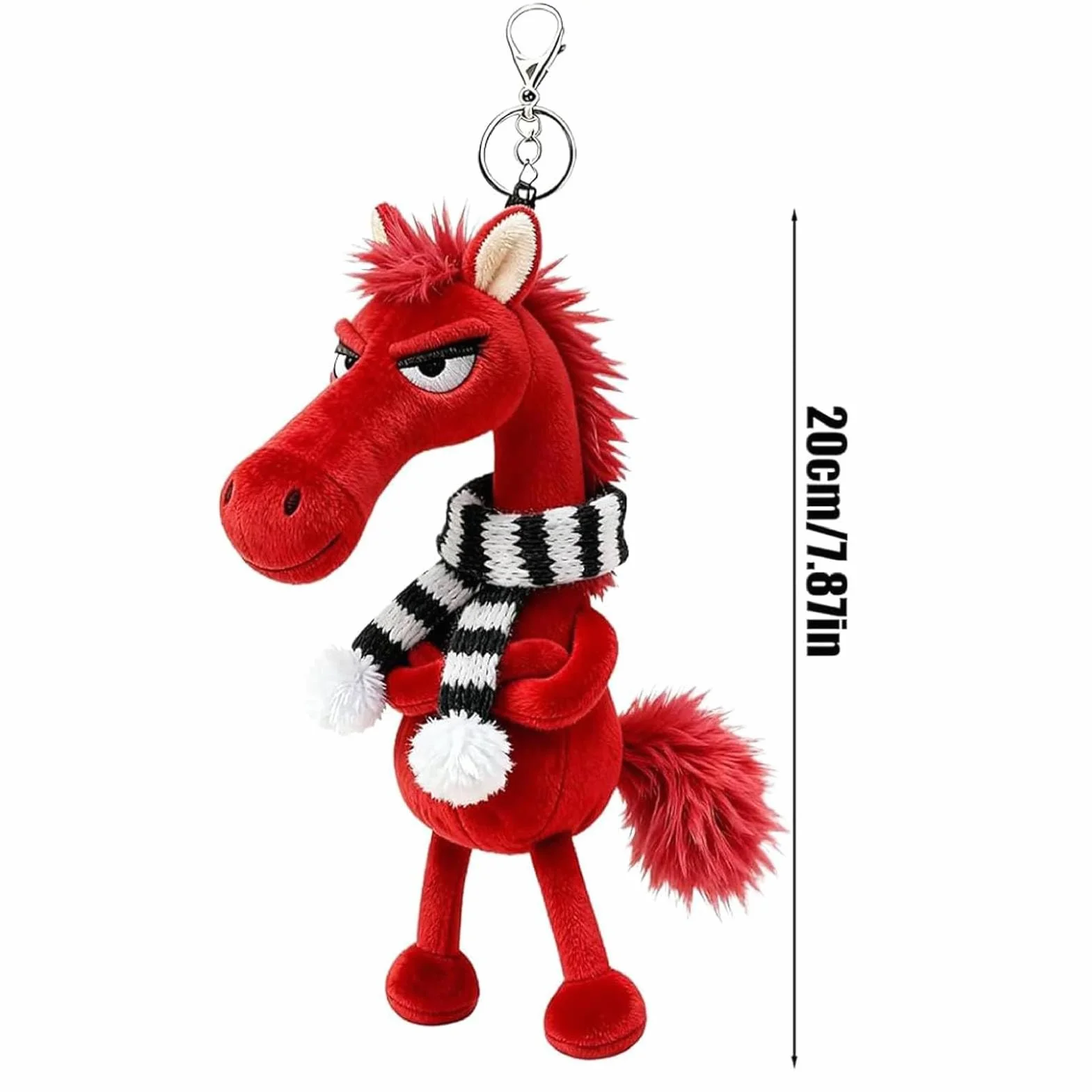 Year of the Horse Lucky Maskotka 2026, Lucky Plush Horse Guardians, prezent na szczęście, symbol siły, odwagi i równowagi (3 szt.-D)
